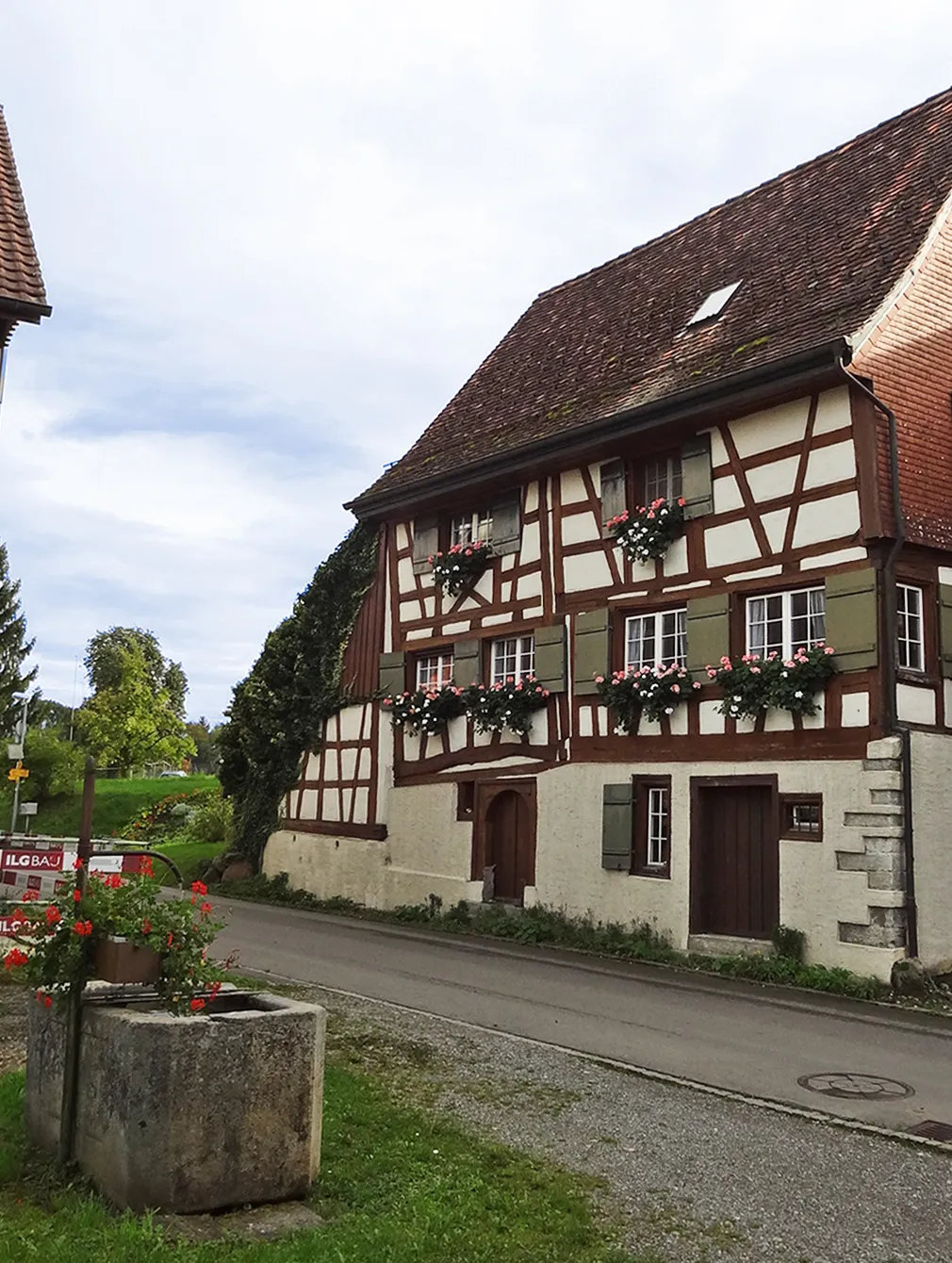Photo showing: Timber framed house Oberdorf 1 in Fruthwilen, Switzerland
