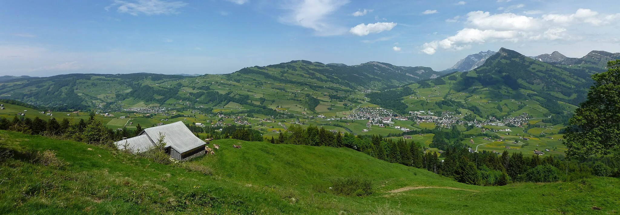 Photo showing: Panorama of Nesslau-Krummenau