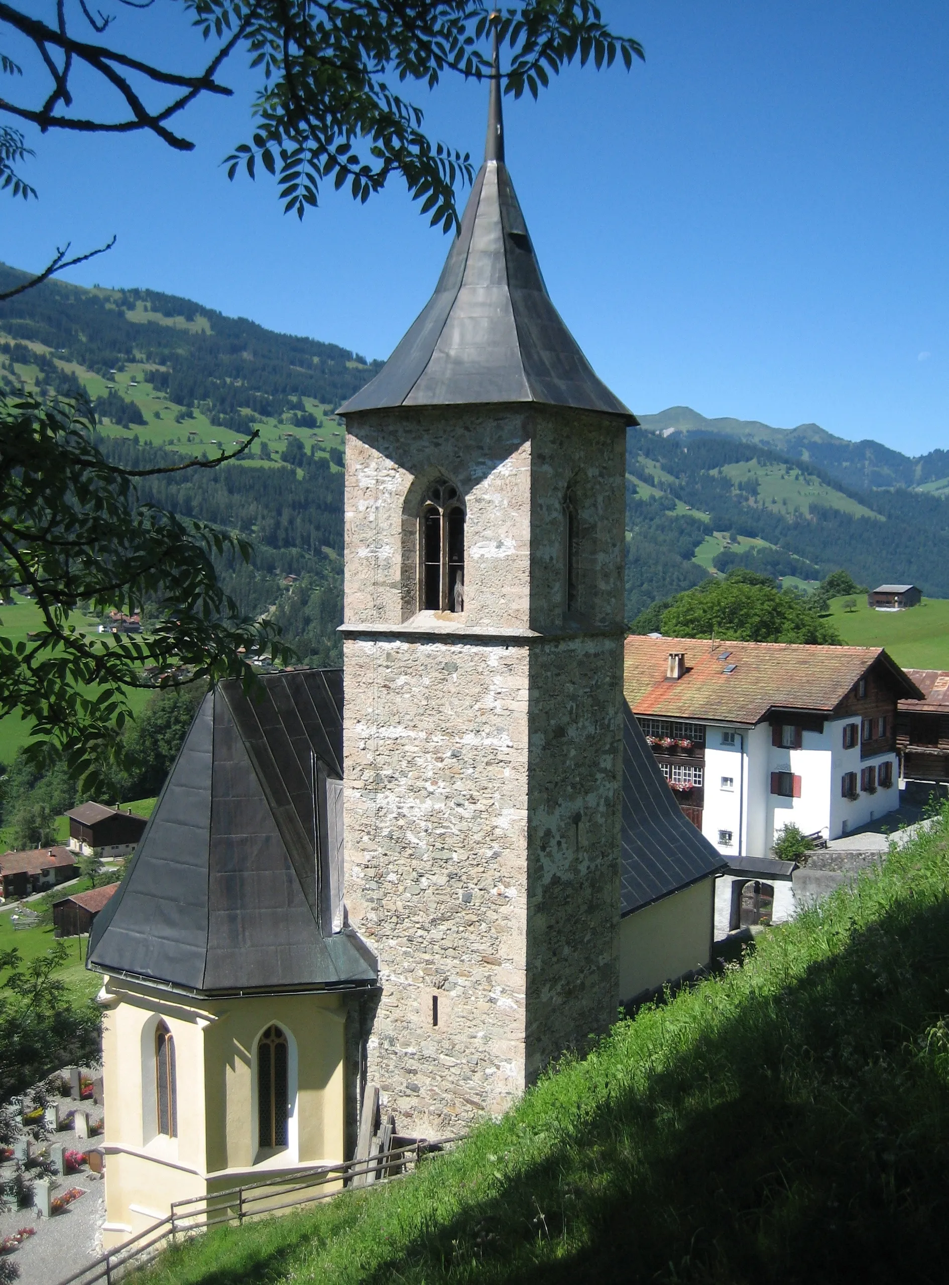 Photo showing: Kirche in Luzein GR