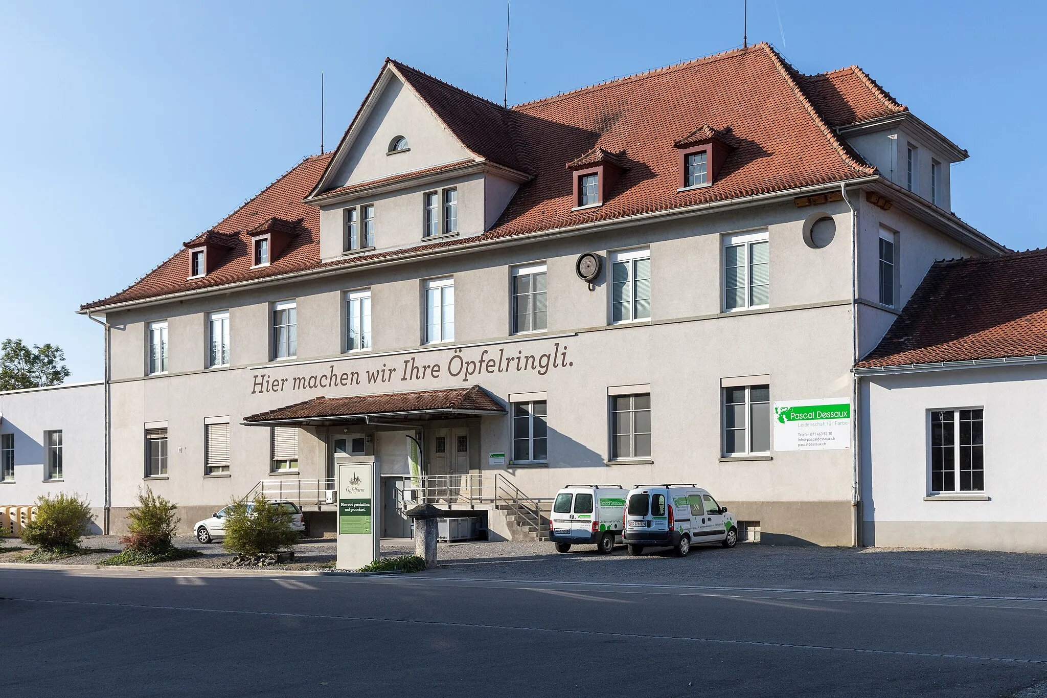 Photo showing: "Öpfelfarm" in Steinebrunn, Obstverarbeitung im Thurgau.