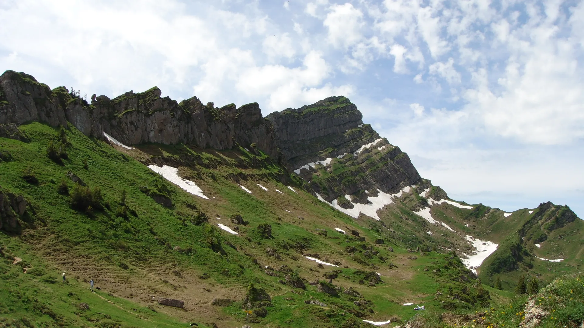 Photo showing: Blick zum Berg Speer von Nordosten.