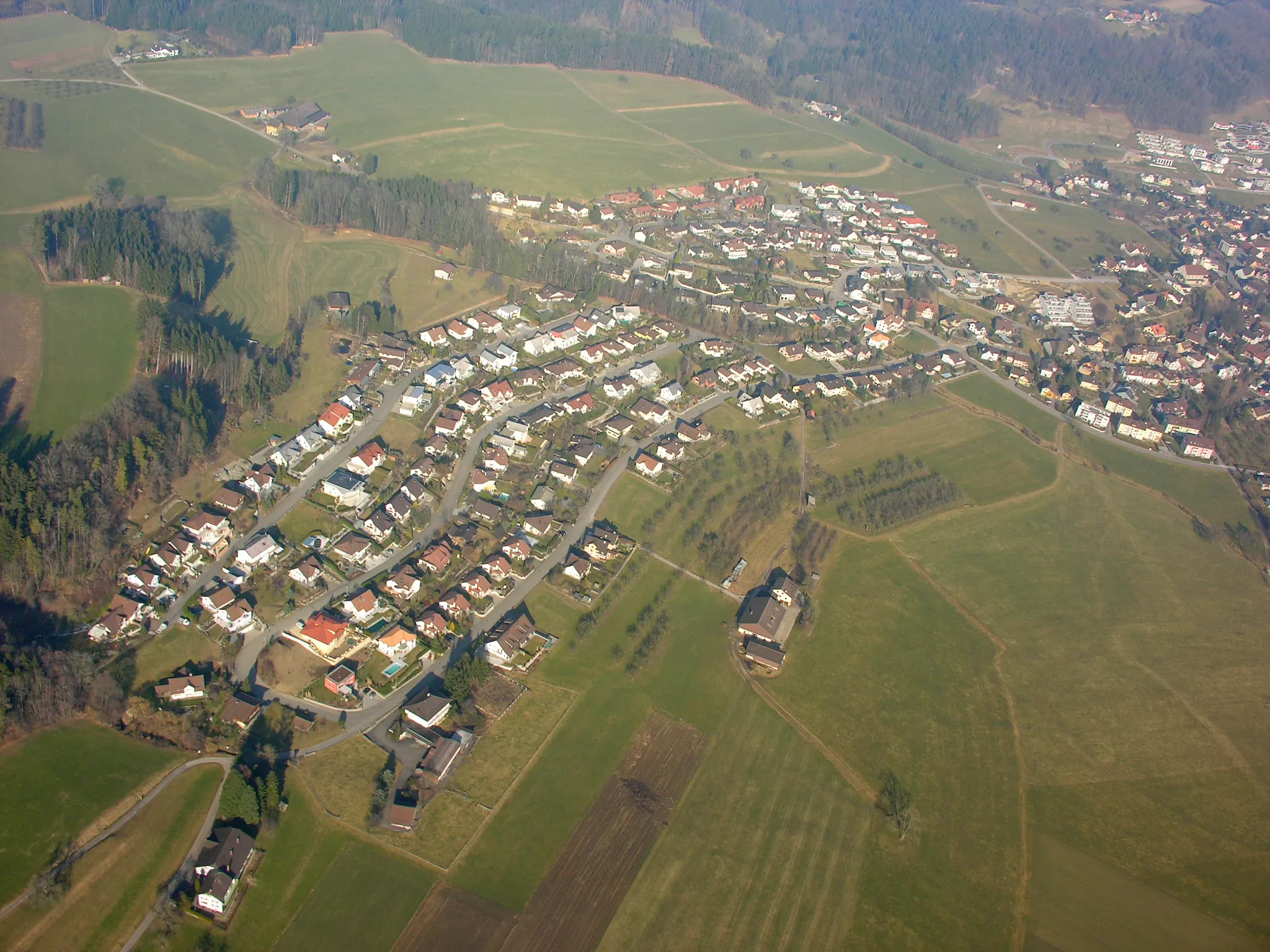 Photo showing: Aerial View overhead Zuzwil