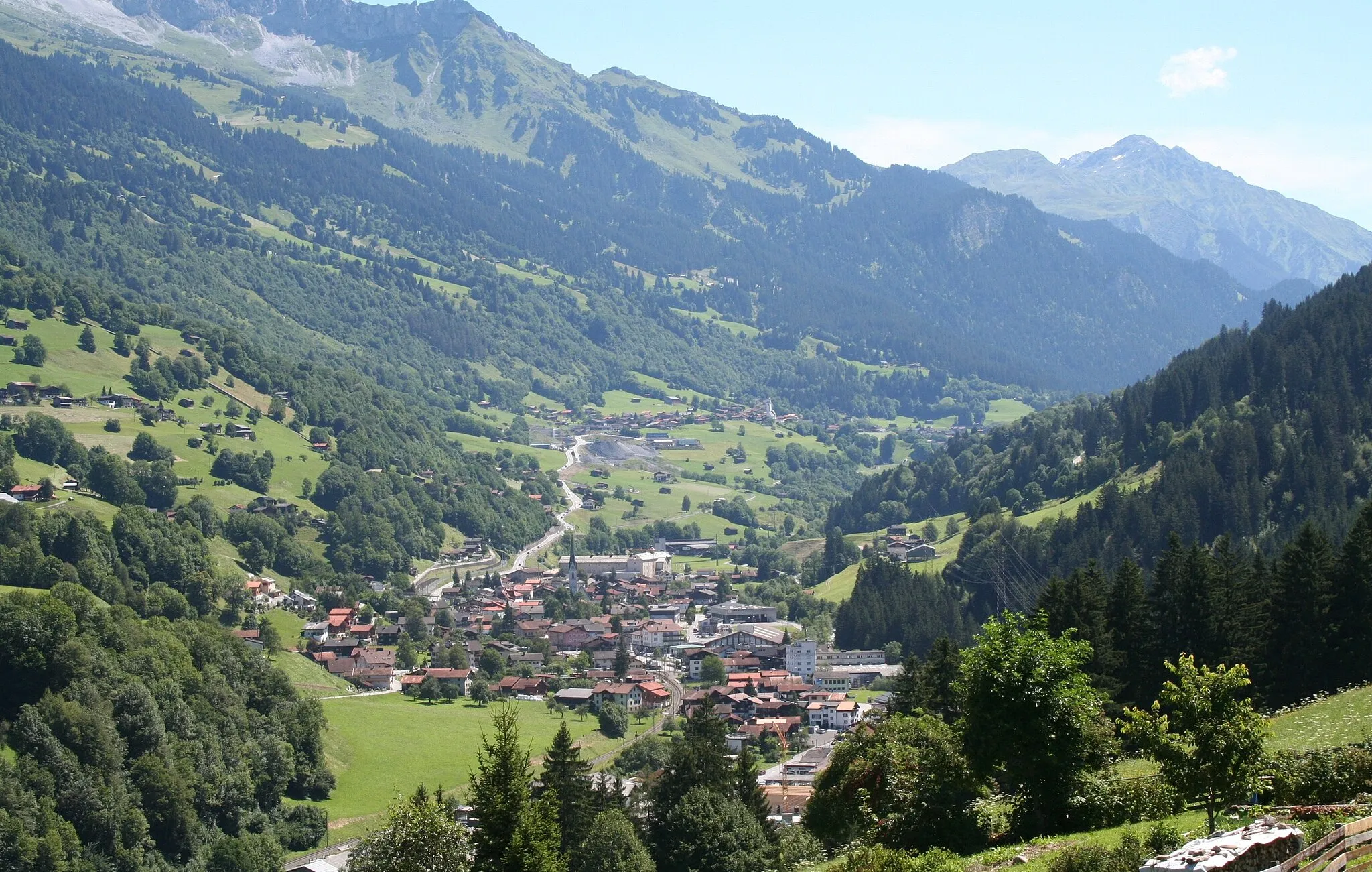 Photo showing: Küblis, Blick nach Süden