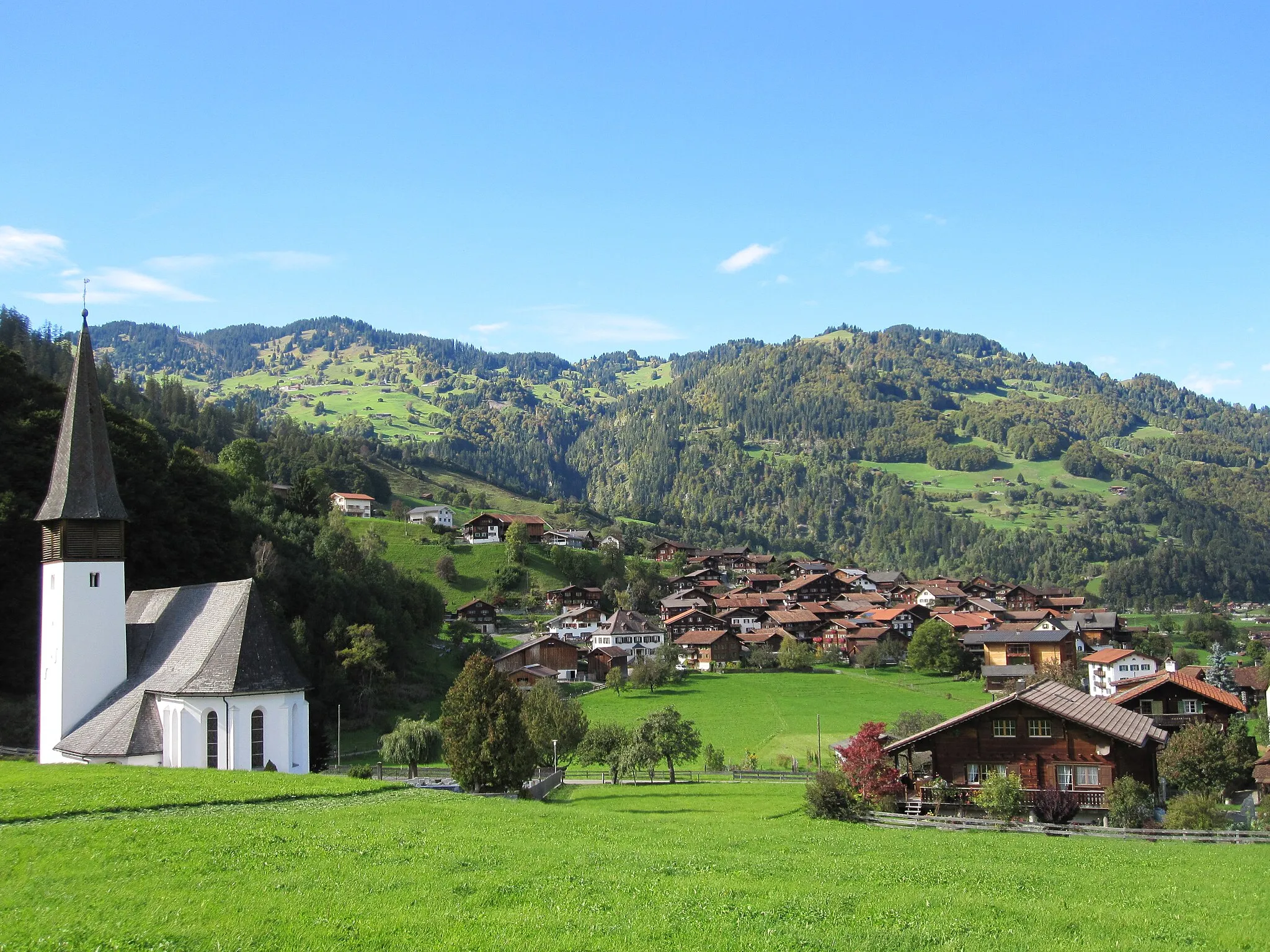 Photo showing: Jenaz im Prättigau (Kanton Graubünden)
