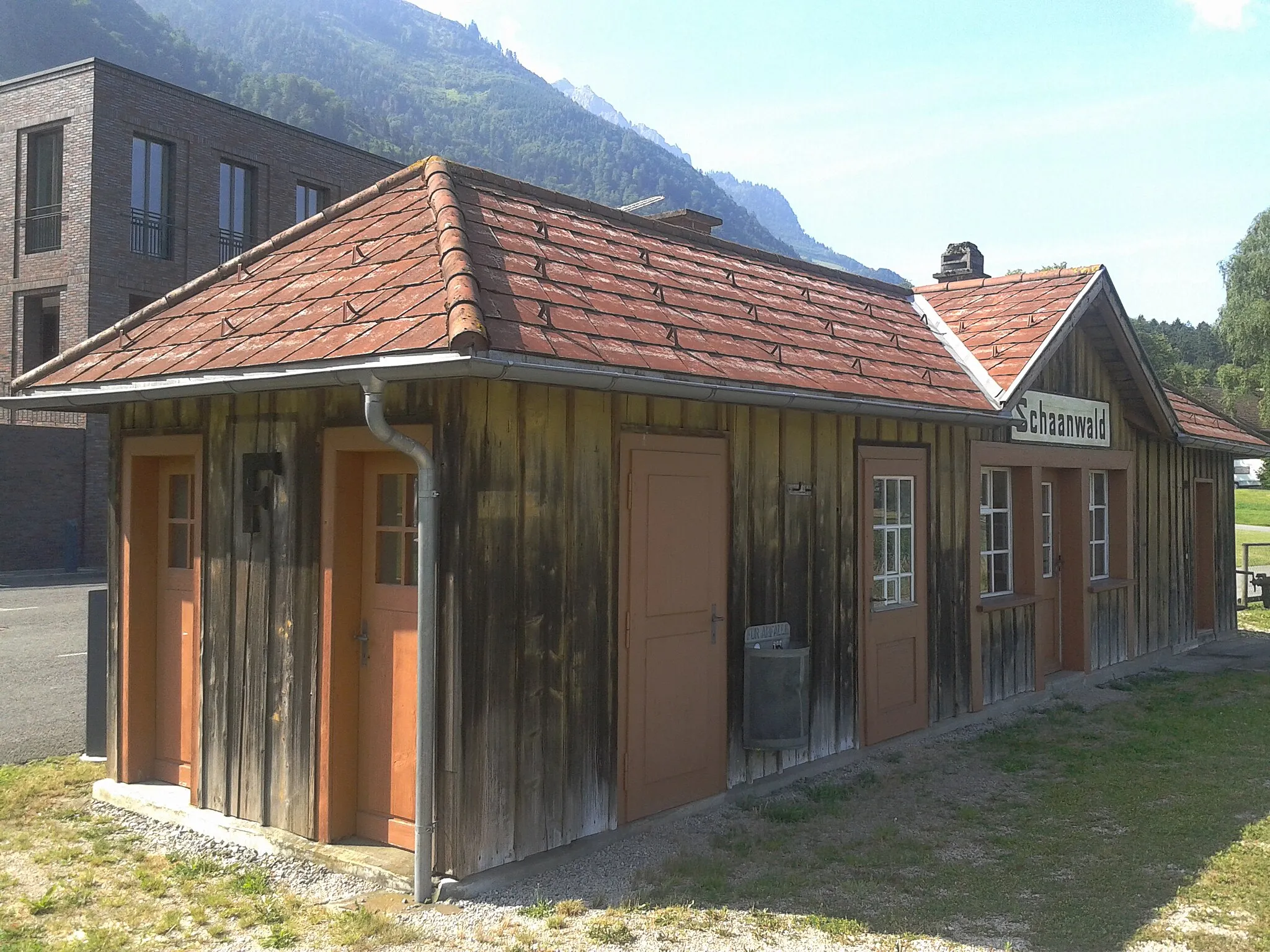 Photo showing: Trainstop-Building Schaanwald, from North-East