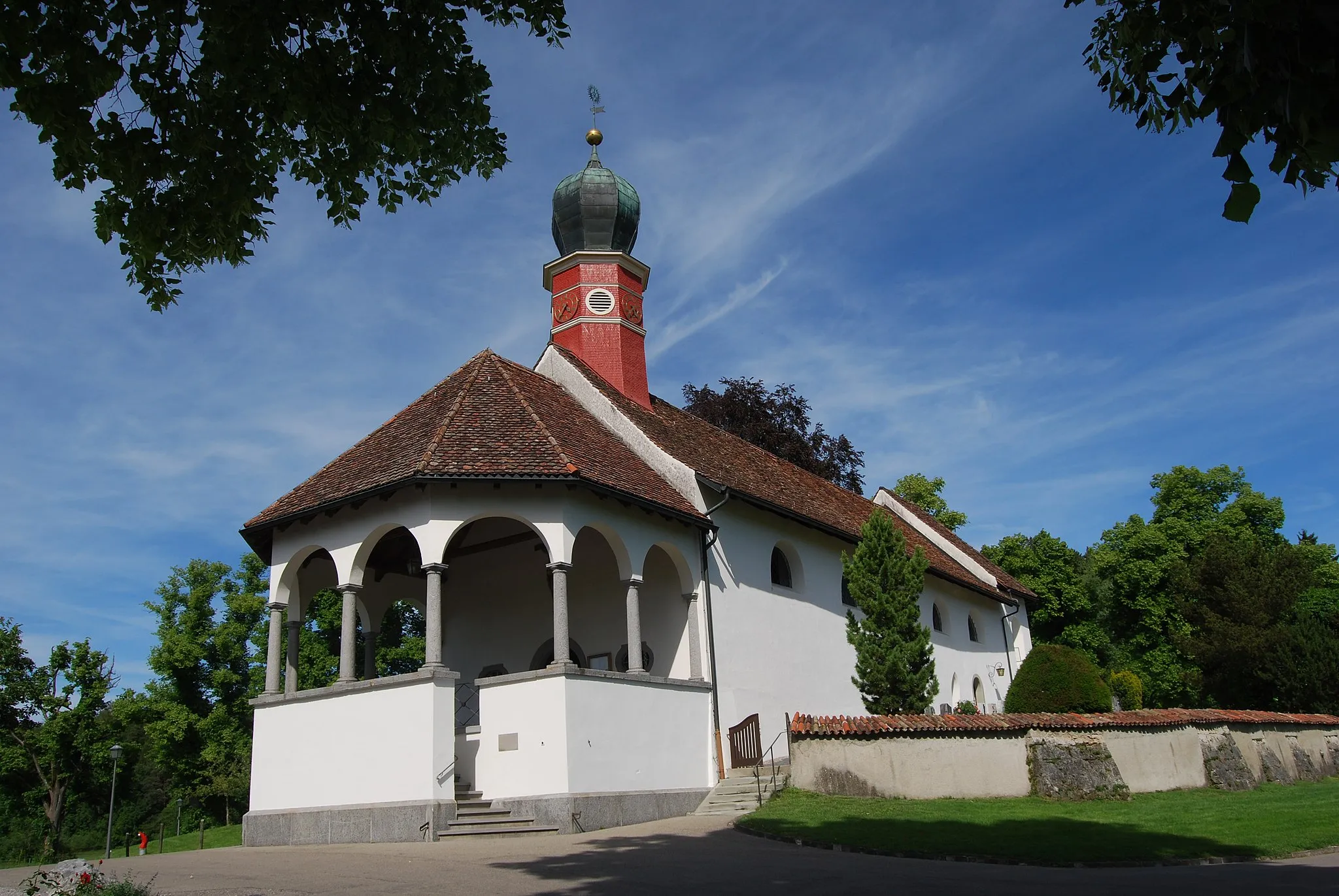 Photo showing: Pillgrimage Church Maria Dreibrunnen, municipality of Bronschhofen, canton of St. Gallen, Switzerland