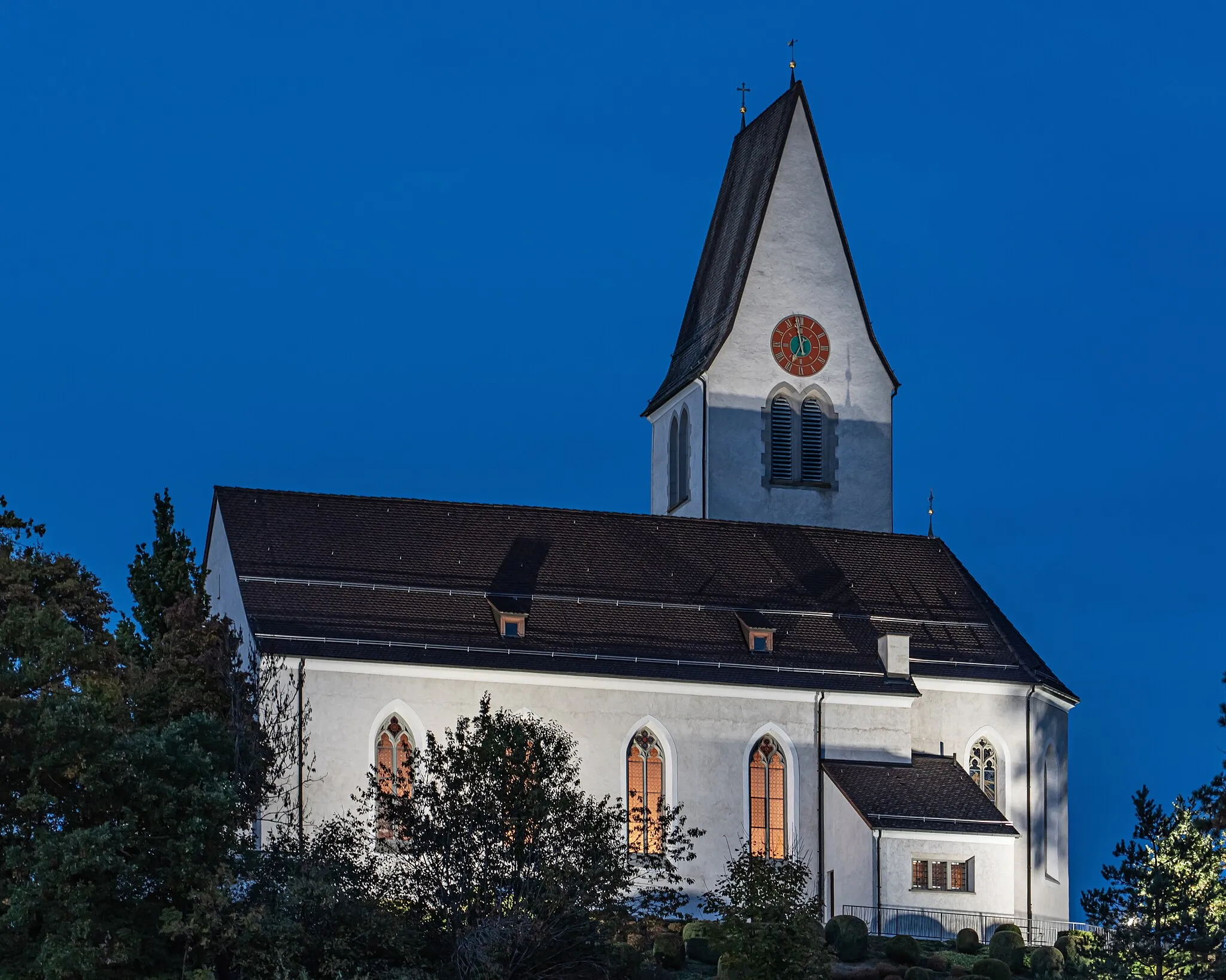 Photo showing: Parish church in Bendern, Liechtenstein
