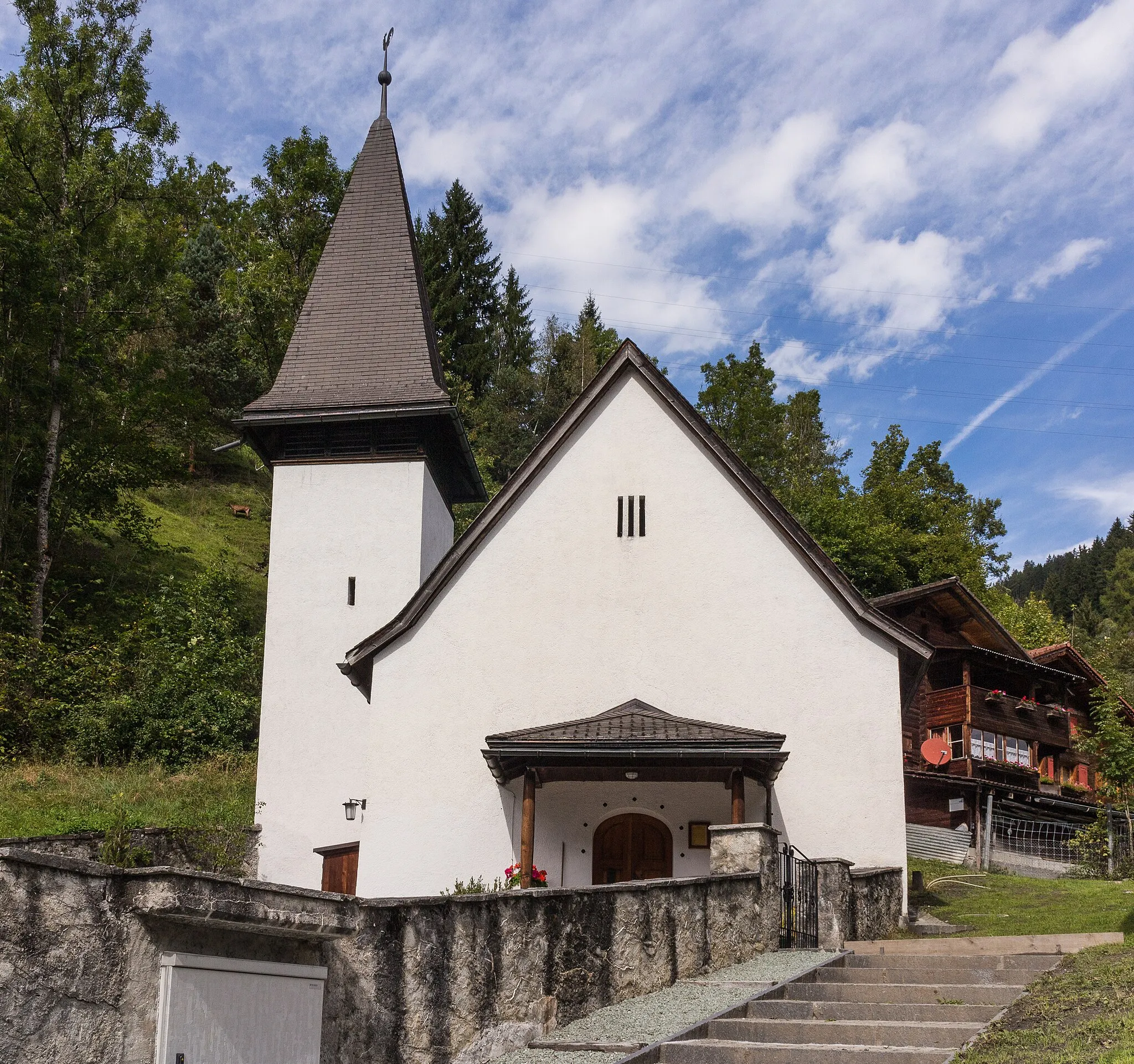 Photo showing: Reformierte Kirche Molinis in Graubünden (Switzerland).