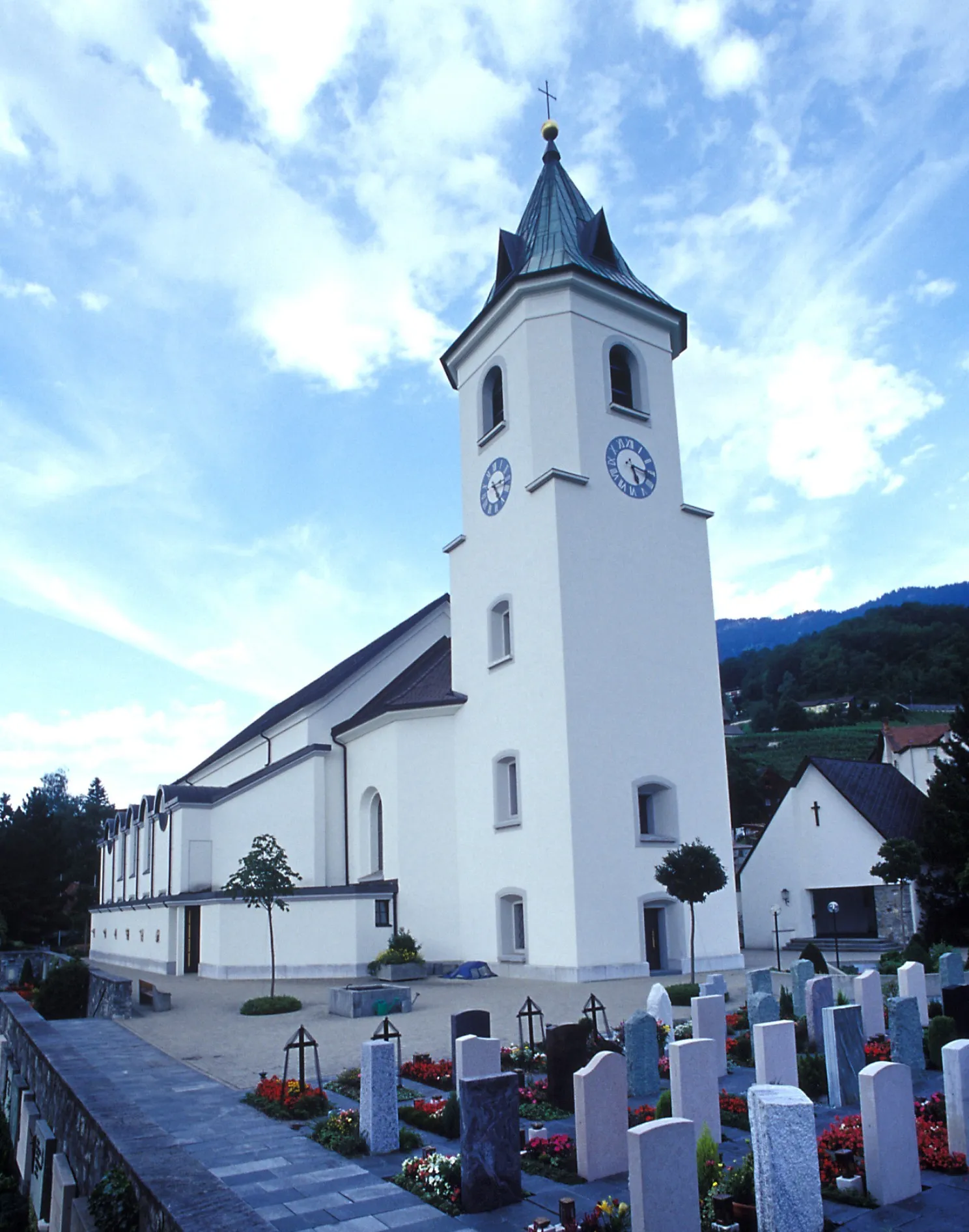 Photo showing: Parish Church Saint Gallus in Triesen, principality of Liechtenstein
