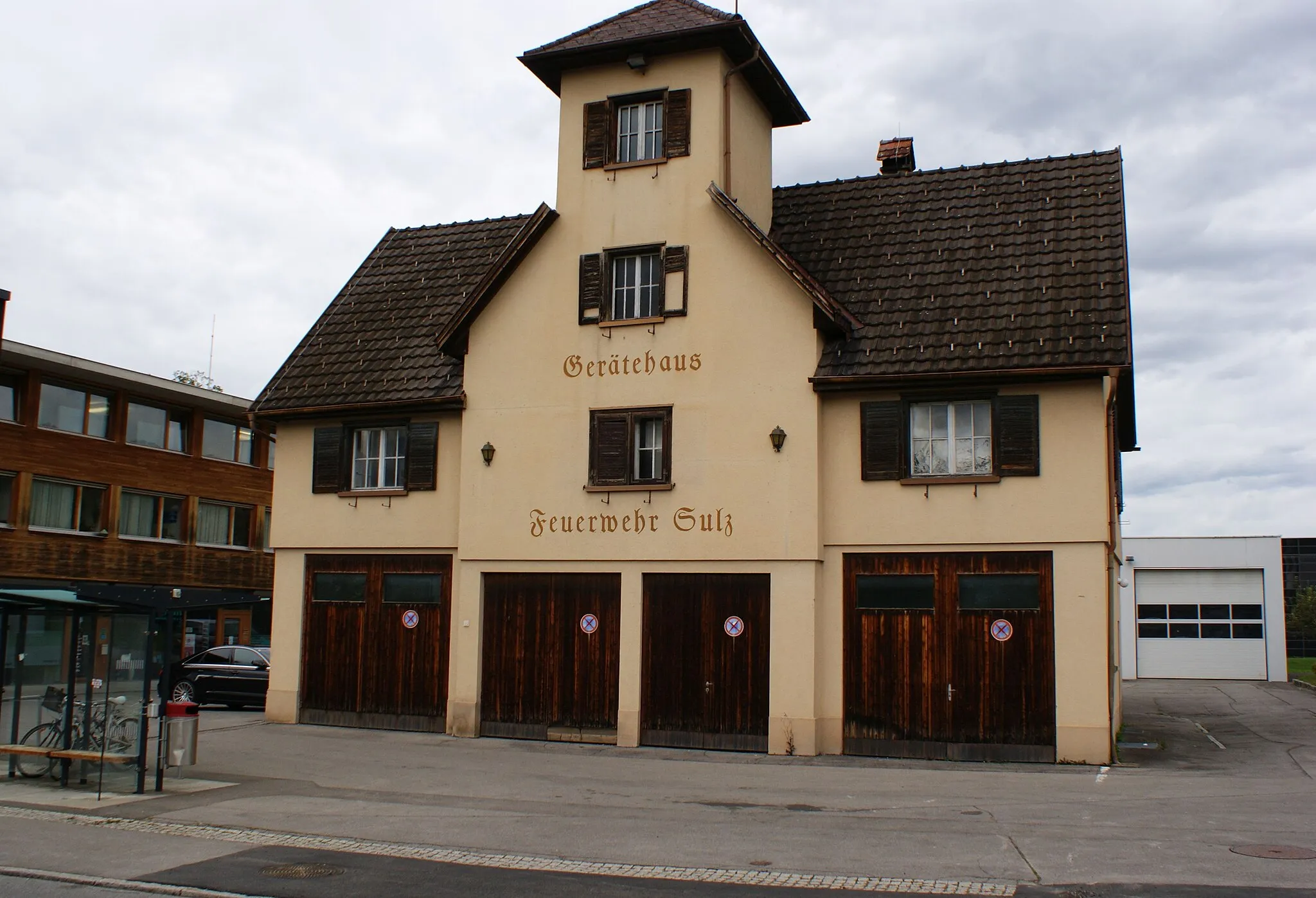 Photo showing: Former fire station in the municipality of Sulz, Vorarlberg, Austria.