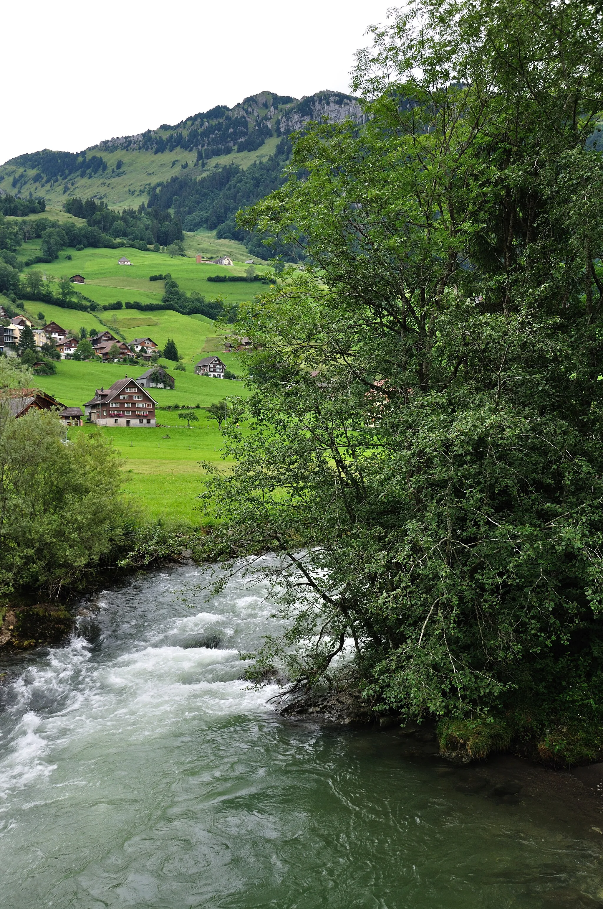 Photo showing: Switzerland, Canton of St. Gallen, hike along the river Thur