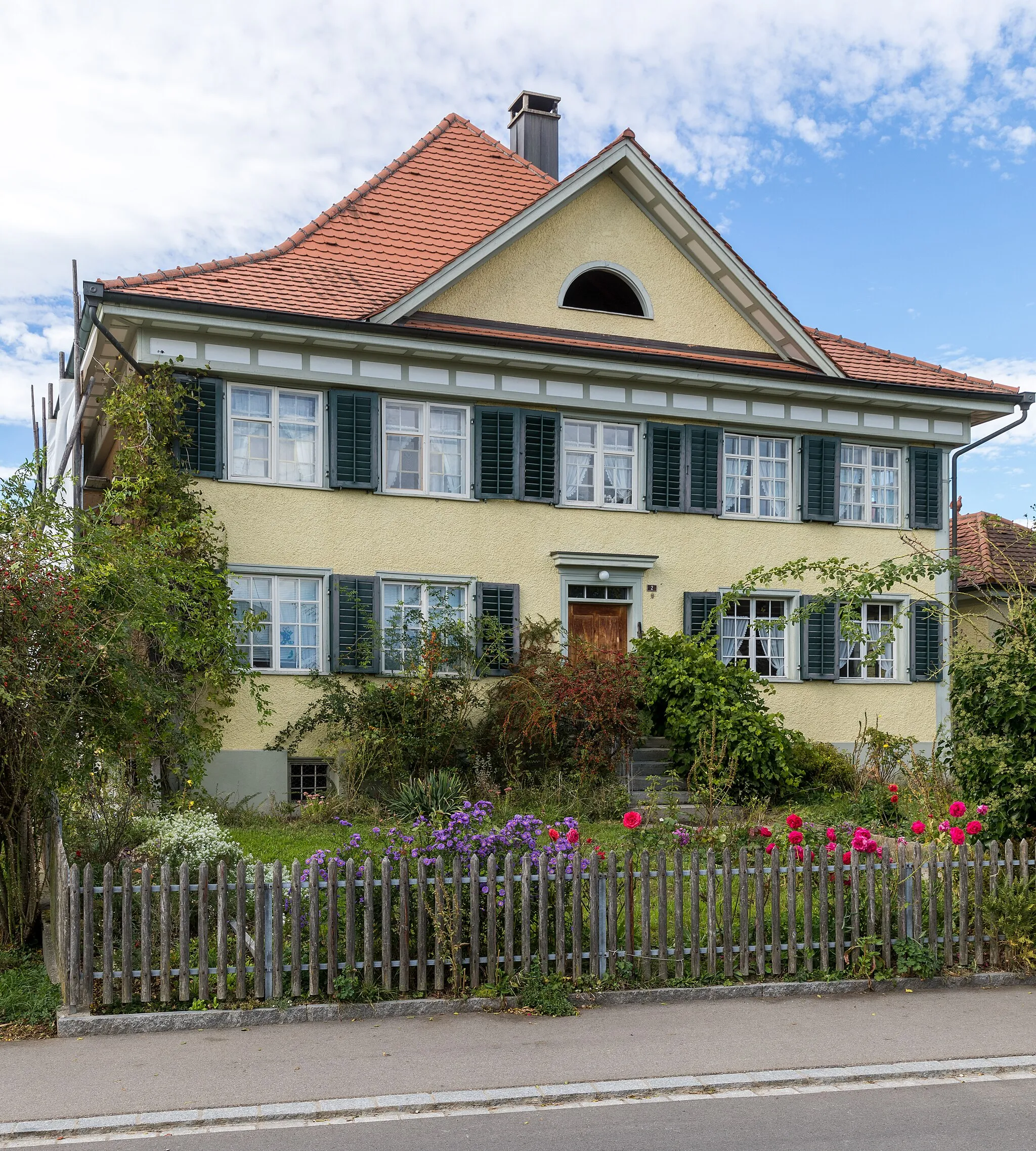 Photo showing: Dozwil TG: Wohnhaus Oberdorfstrasse 2, mutmasslich 1808 erbaut.