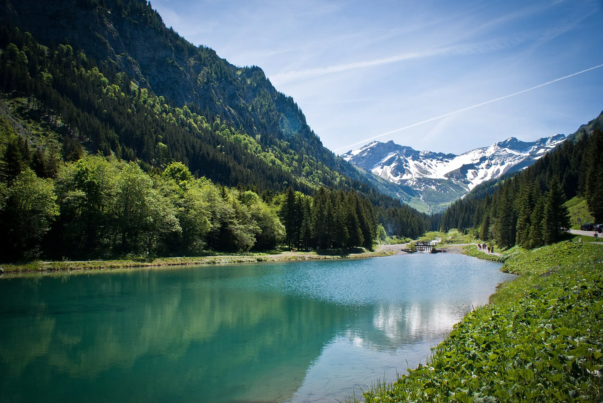 Photo showing: Stausee Steg in der Gemeinde Triesenberg in Liechtenstein