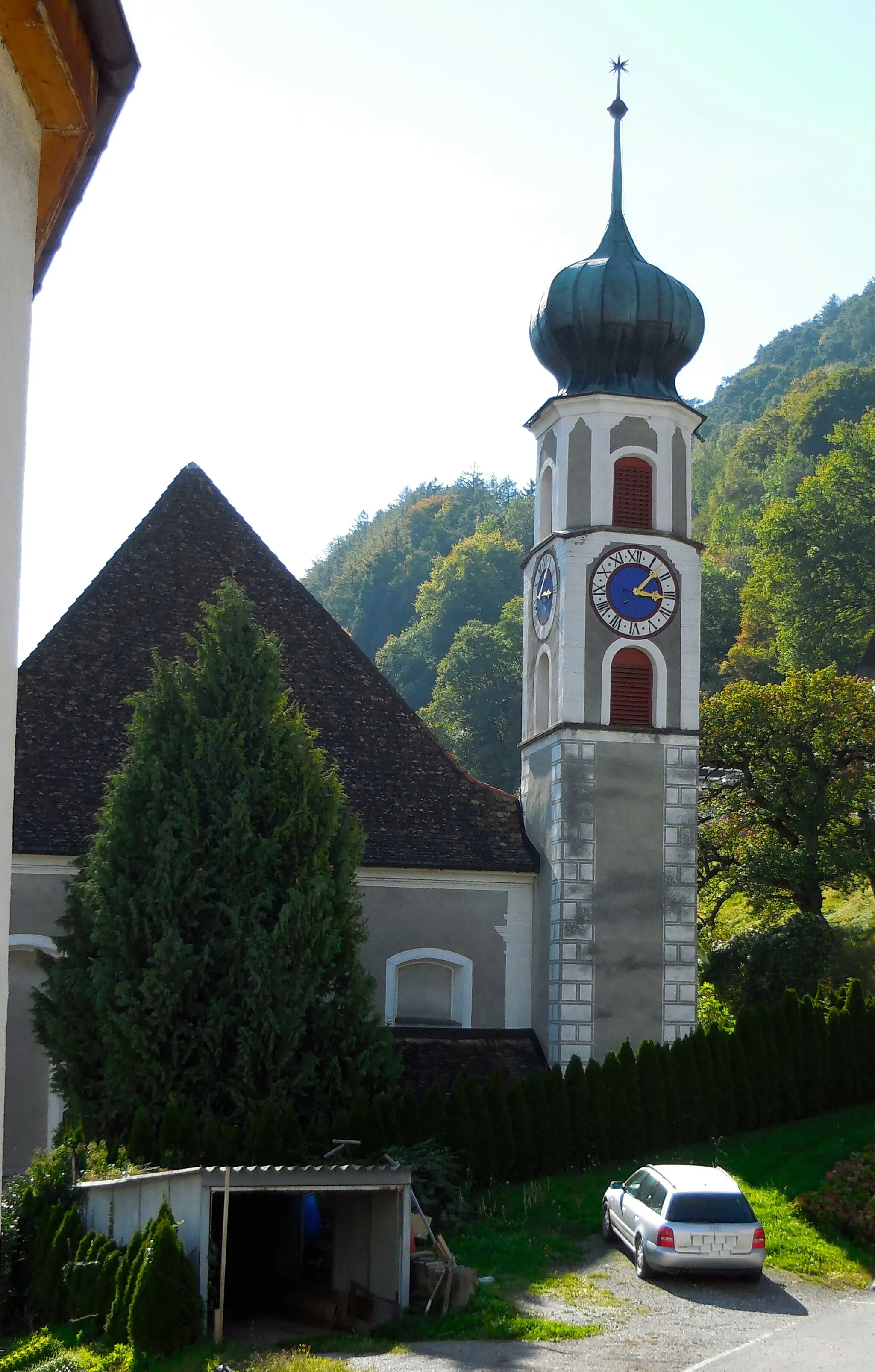 Photo showing: Reformierte Kirche Haldenstein von Norden