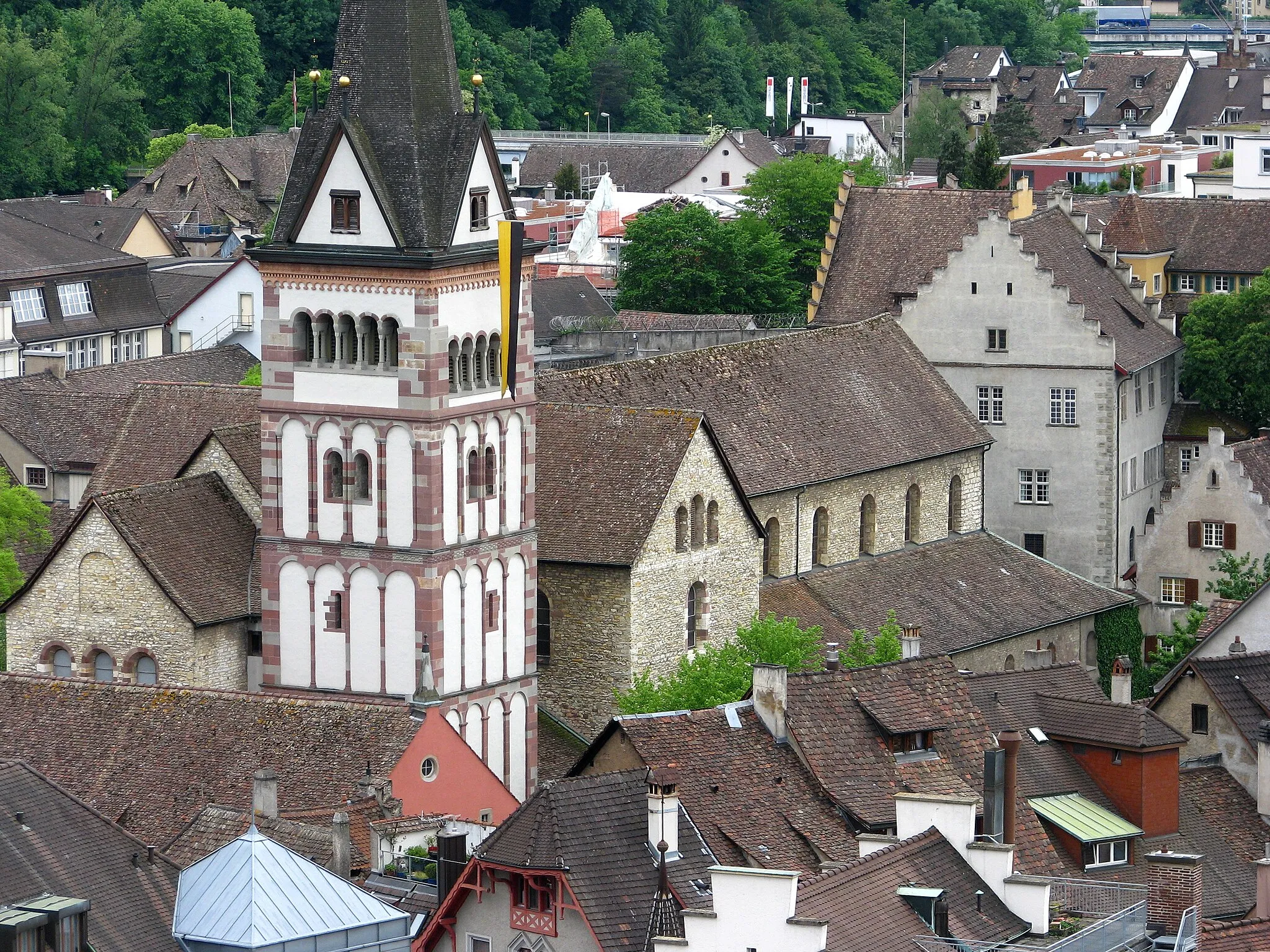 Photo showing: Kloster Allerheiligen in Schaffhausen as seen from Munot