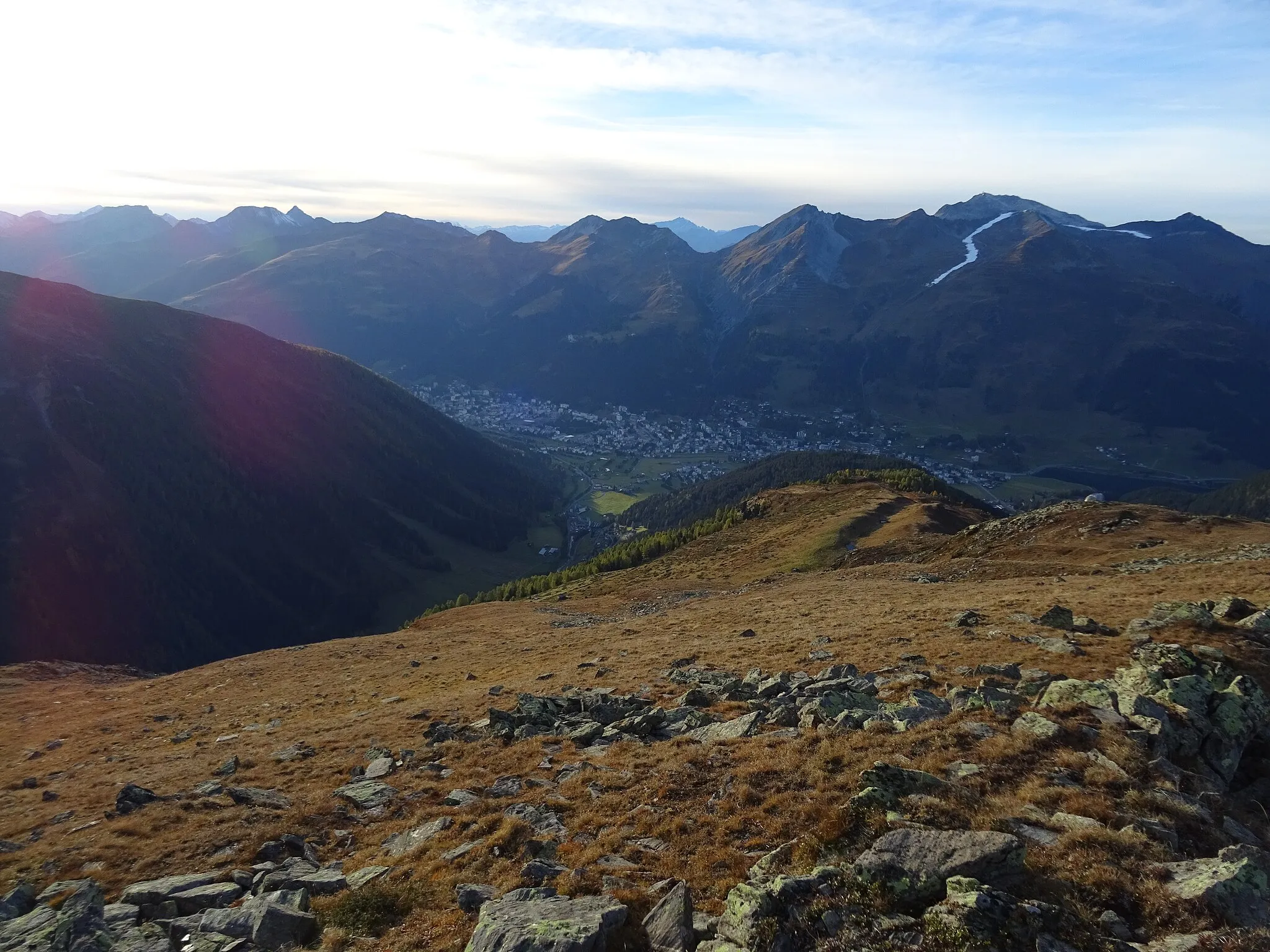 Photo showing: Davos, picture taken from Büelenhorn (Davos, Grison, Switzerland)