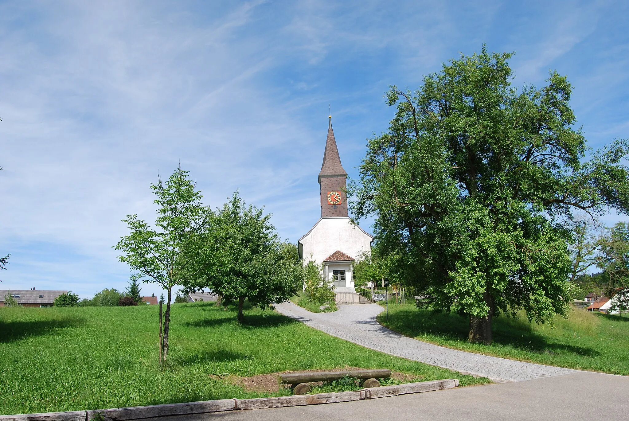 Photo showing: Protestant church of Braunau, canton of Thurgovia, Switzerland