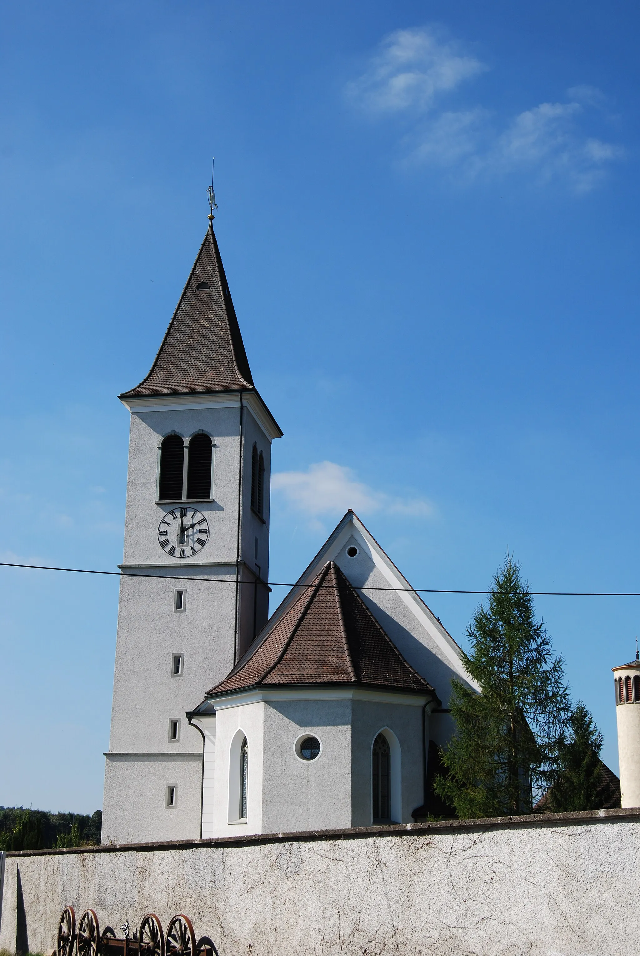 Photo showing: Protestant St. Gallus church at Bussnang (KGS n. 10940), canton of Thurgovia, Switzerland