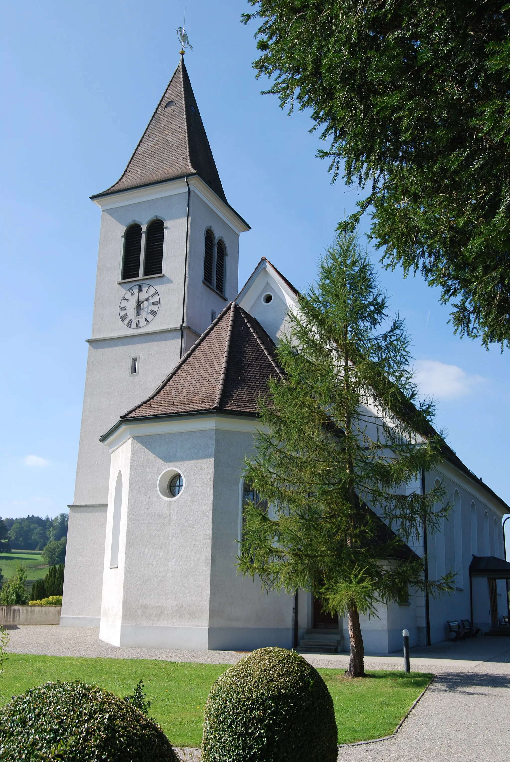 Photo showing: Protestant St. Gallus church at Bussnang (KGS n. 10940), canton of Thurgovia, Switzerland