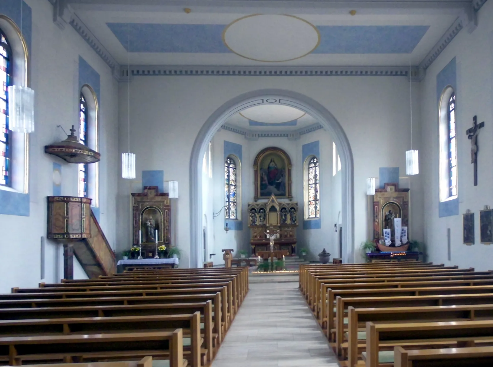 Photo showing: Innenansicht der Kirche St. Mauritius in Döggingen, Stadt Bräunlingen