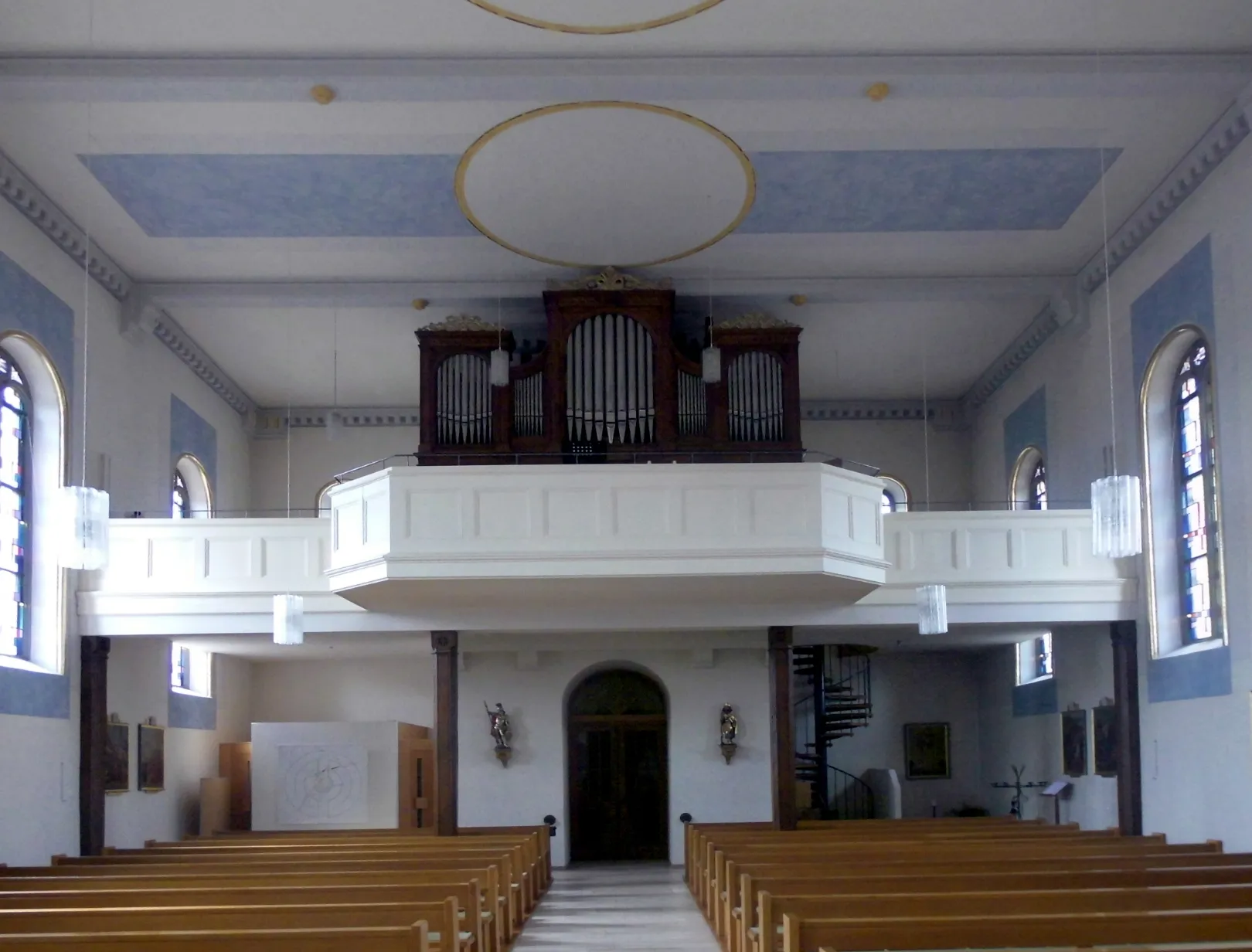 Photo showing: Martin-Braun-Orgel aus den 1880er Jahren in der Kirche St. Mauritius in Döggingen, Stadt Bräunlingen