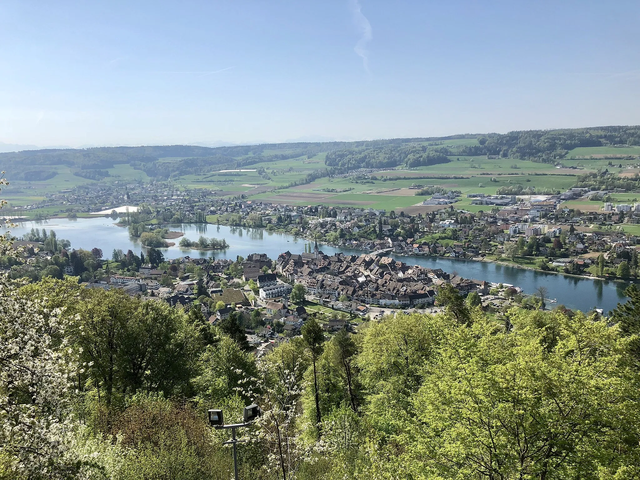 Photo showing: Blick von Schloss Hohenklingen auf Stein am Rhein