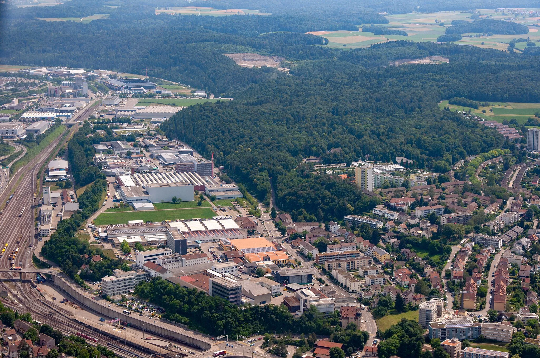 Photo showing: Aerial view of Schaffhausen