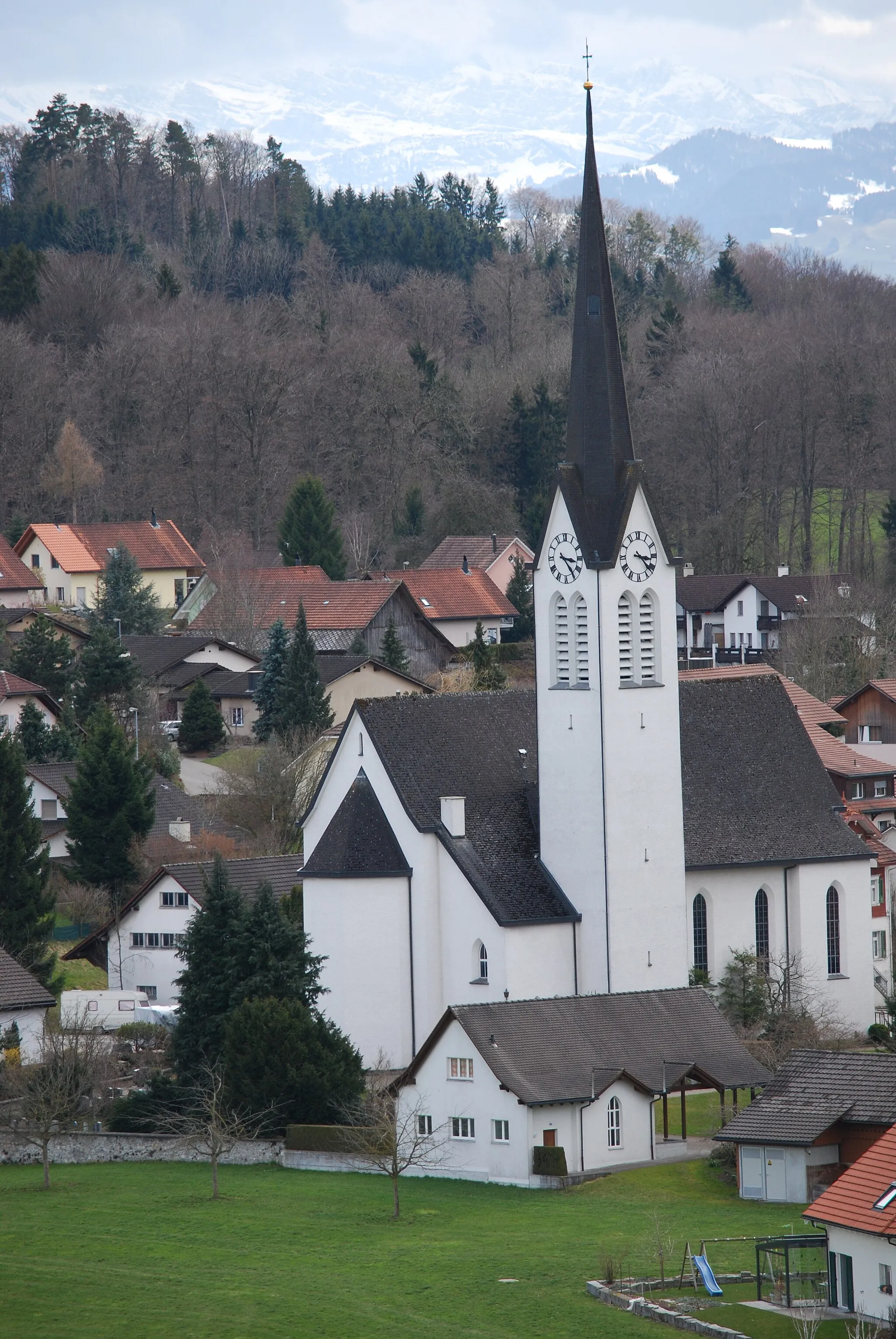 Photo showing: Catholic church of Wuppenau, canton of Thurgovia, Switzerland