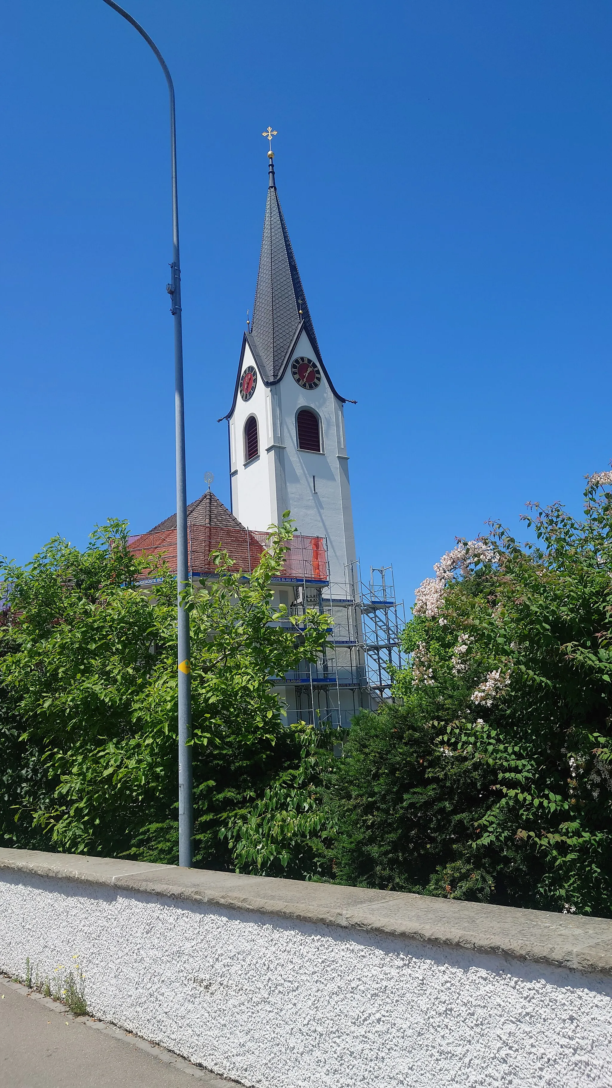 Photo showing: Die katholische Kirche von Tübach