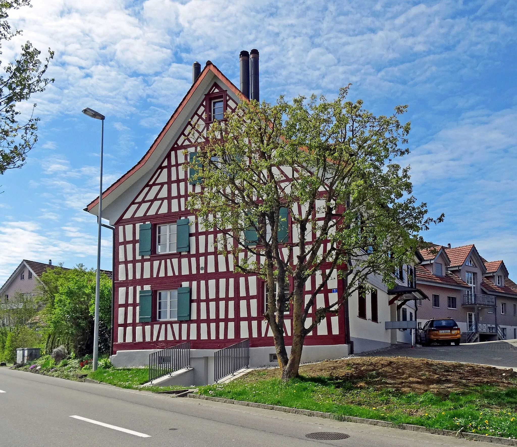 Photo showing: Fachwerkhaus an der Altnauerstrasse in Herrenhof, Kanton Thurgau