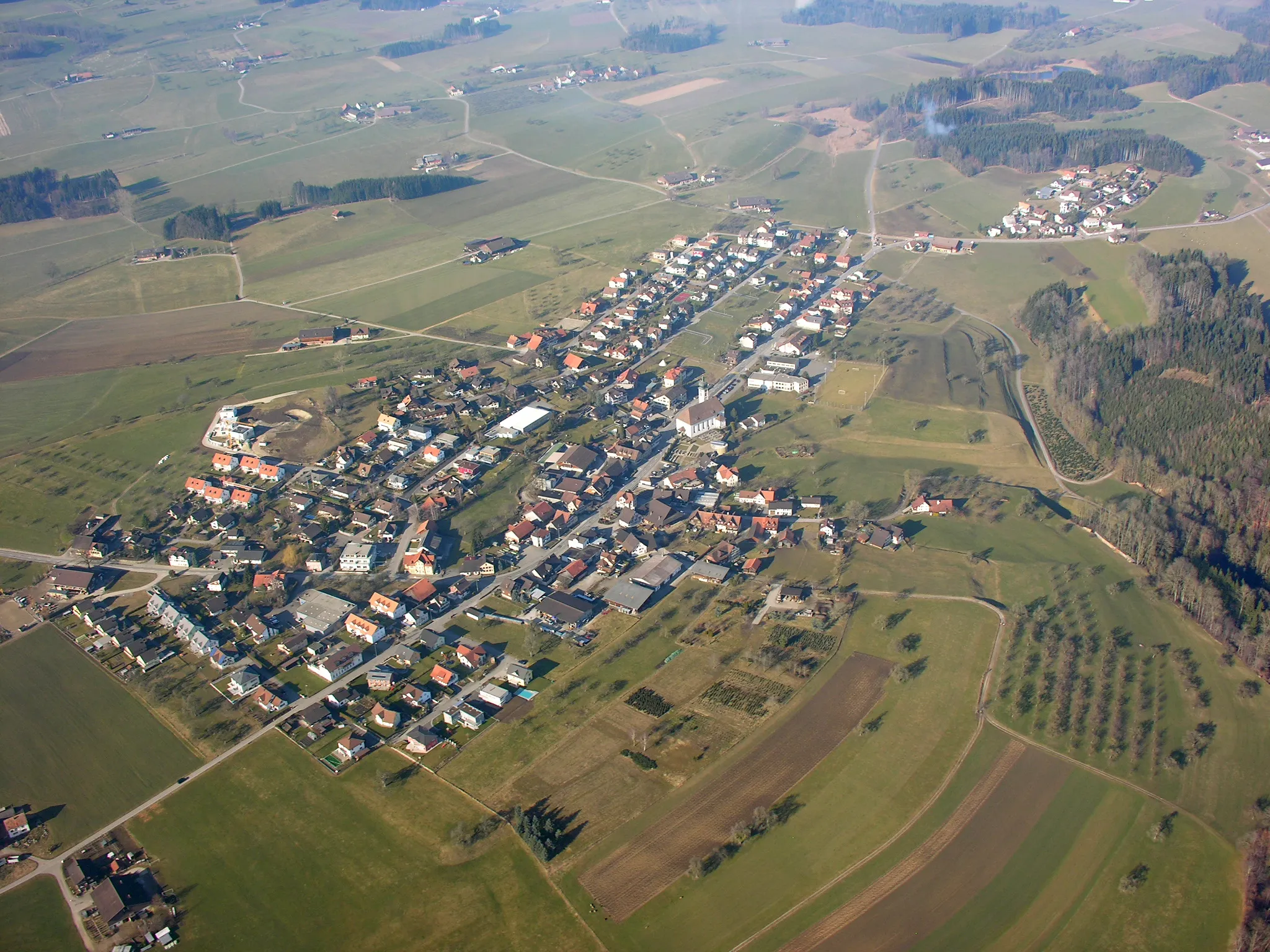 Photo showing: Aerial View of Niederhelfenschwil