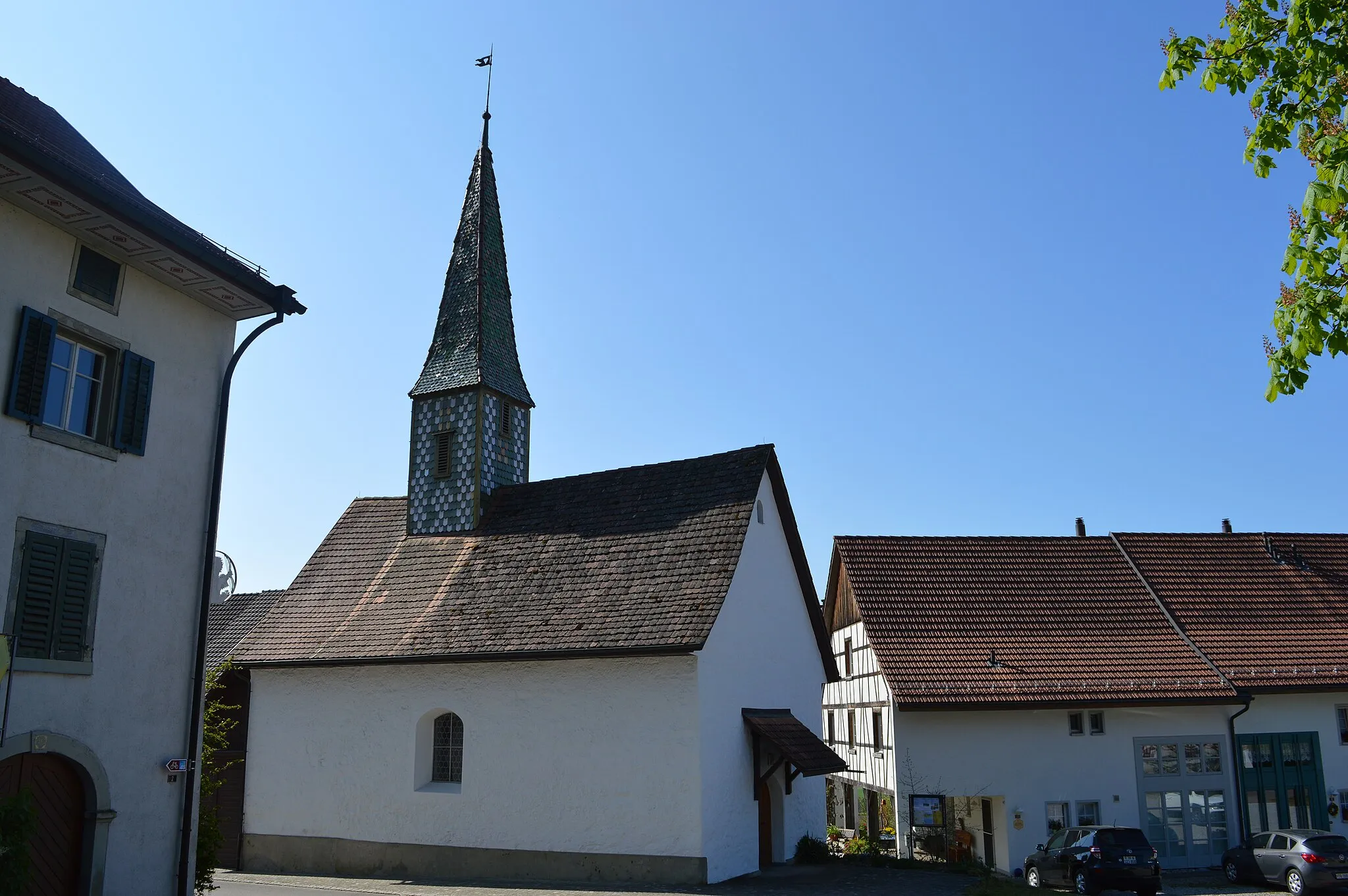 Photo showing: Protestant church Niederneunforn, municipality of Neunforn, canton of Thurgovia, Switzerland