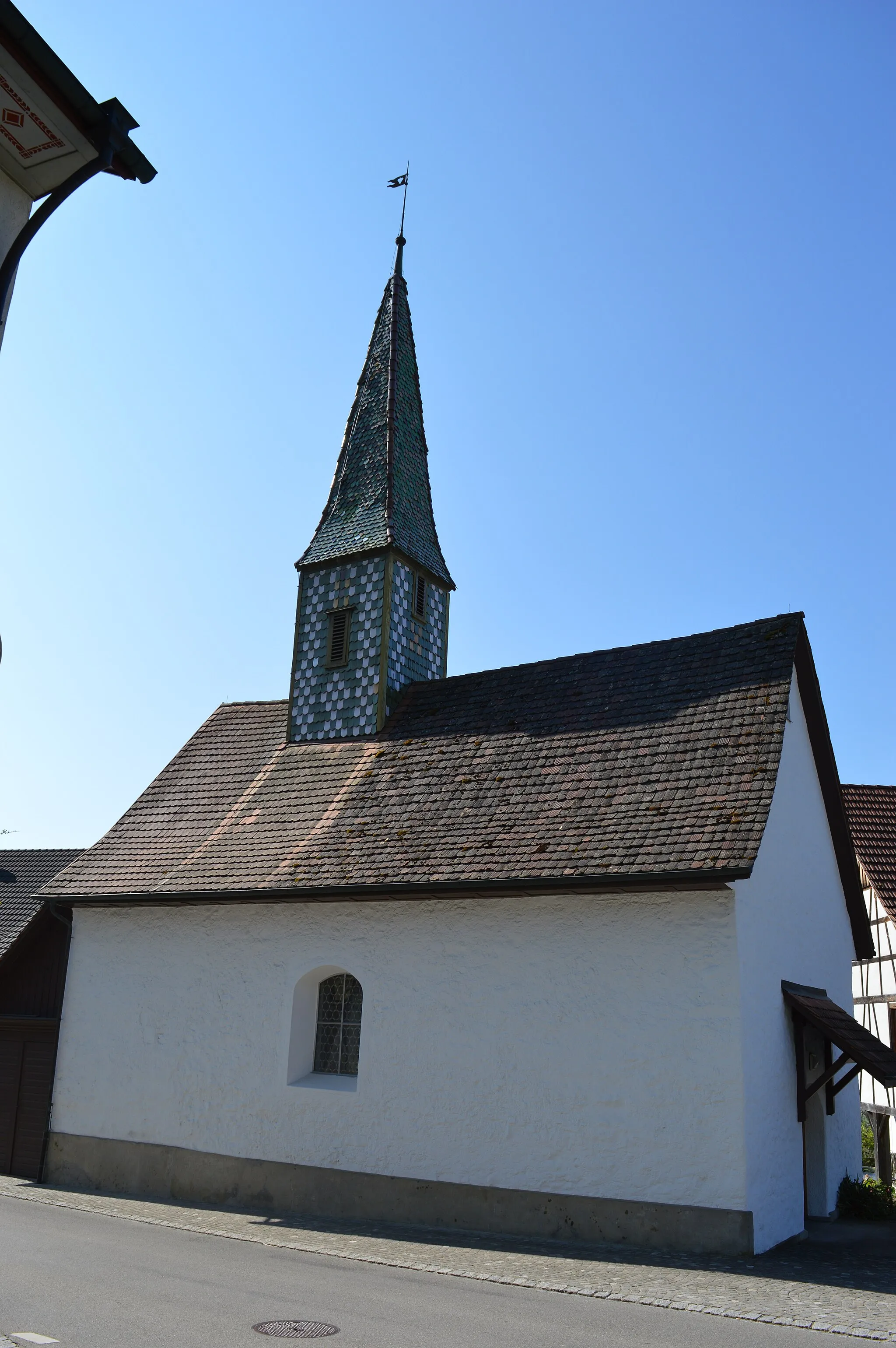 Photo showing: Protestant church Niederneunforn, municipality of Neunforn, canton of Thurgovia, Switzerland