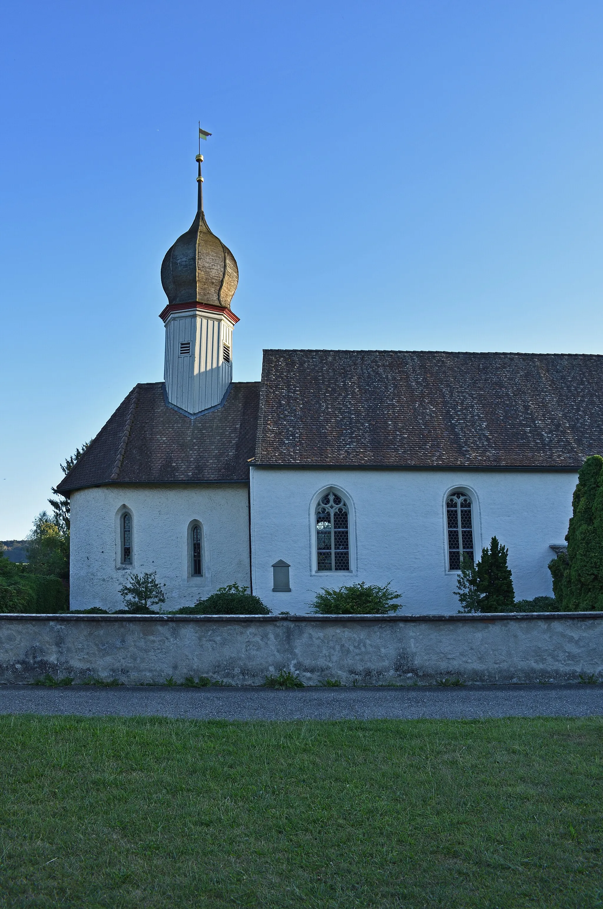 Photo showing: Exterior of St. John Church, Stein am Rhein, Schaffhausen, Switzerland