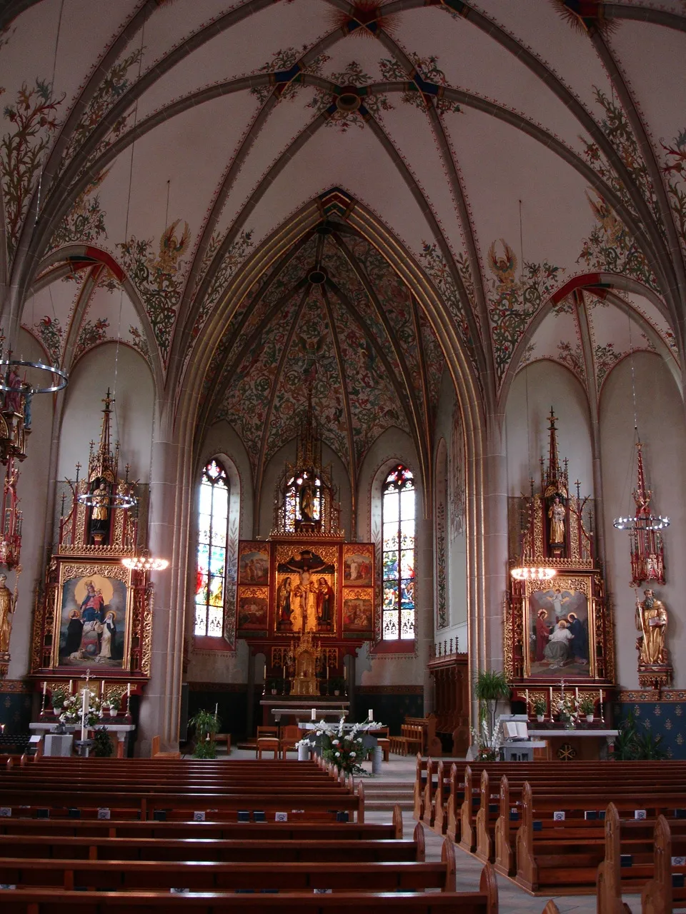 Photo showing: Pfarrkirche St. Joseph in Abtwil, Innenansicht