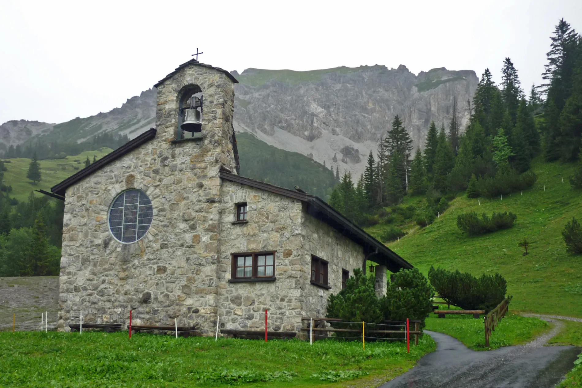 Photo showing: Kapelle im Ort Malbun (Liechtenstein)