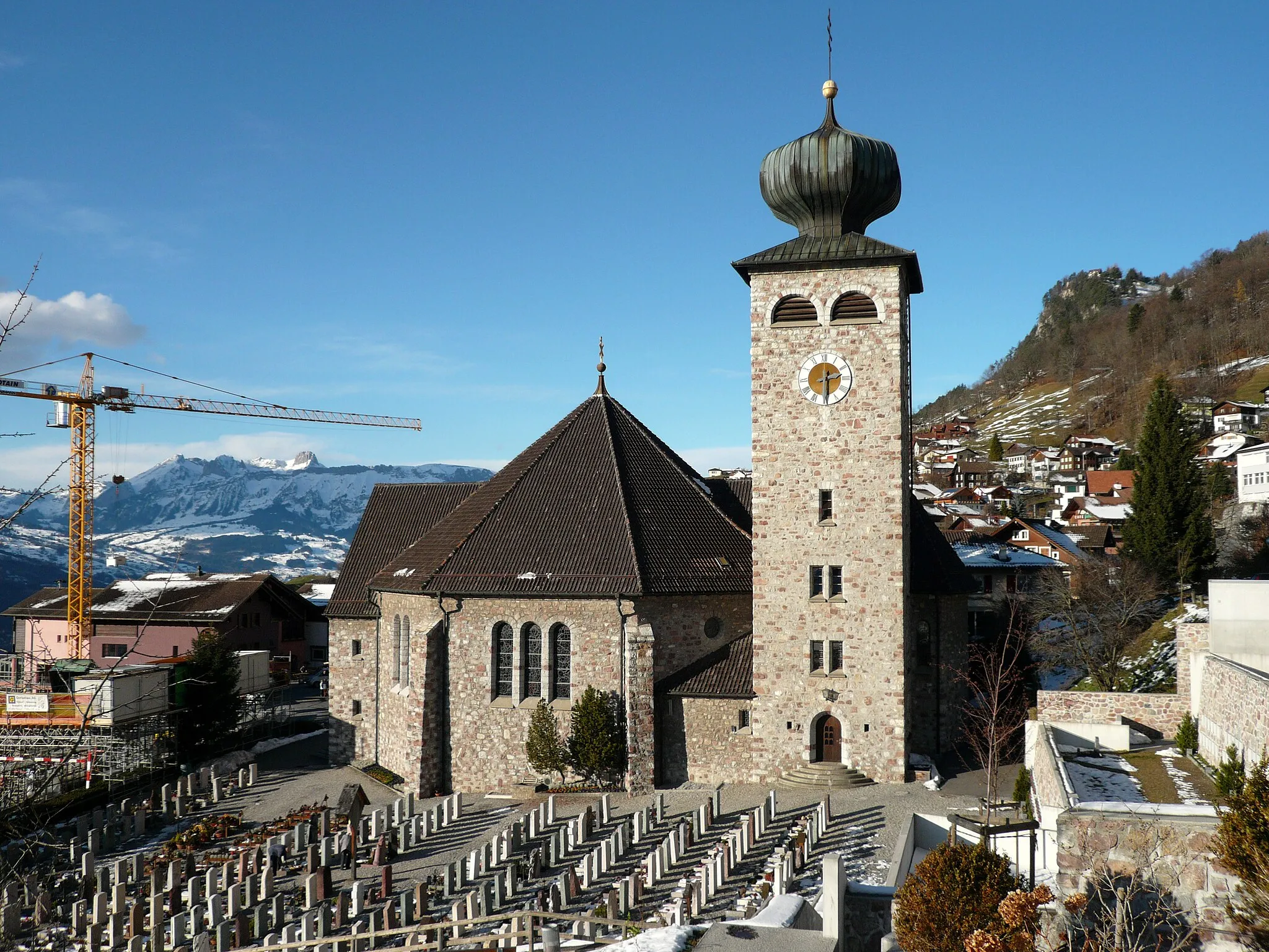 Photo showing: Church of Triesenberg/Liechtenstein