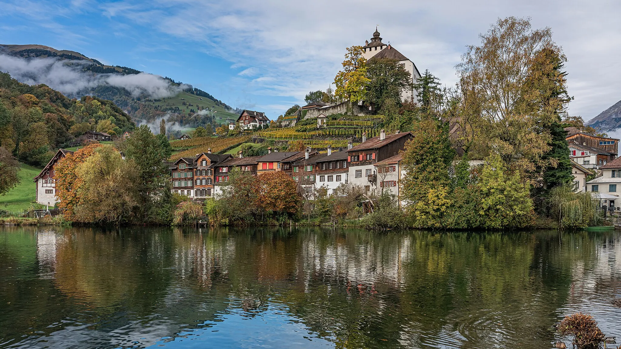 Photo showing: Werdenberg Castle in Grabs, canton of St. Gallen, Switzerland