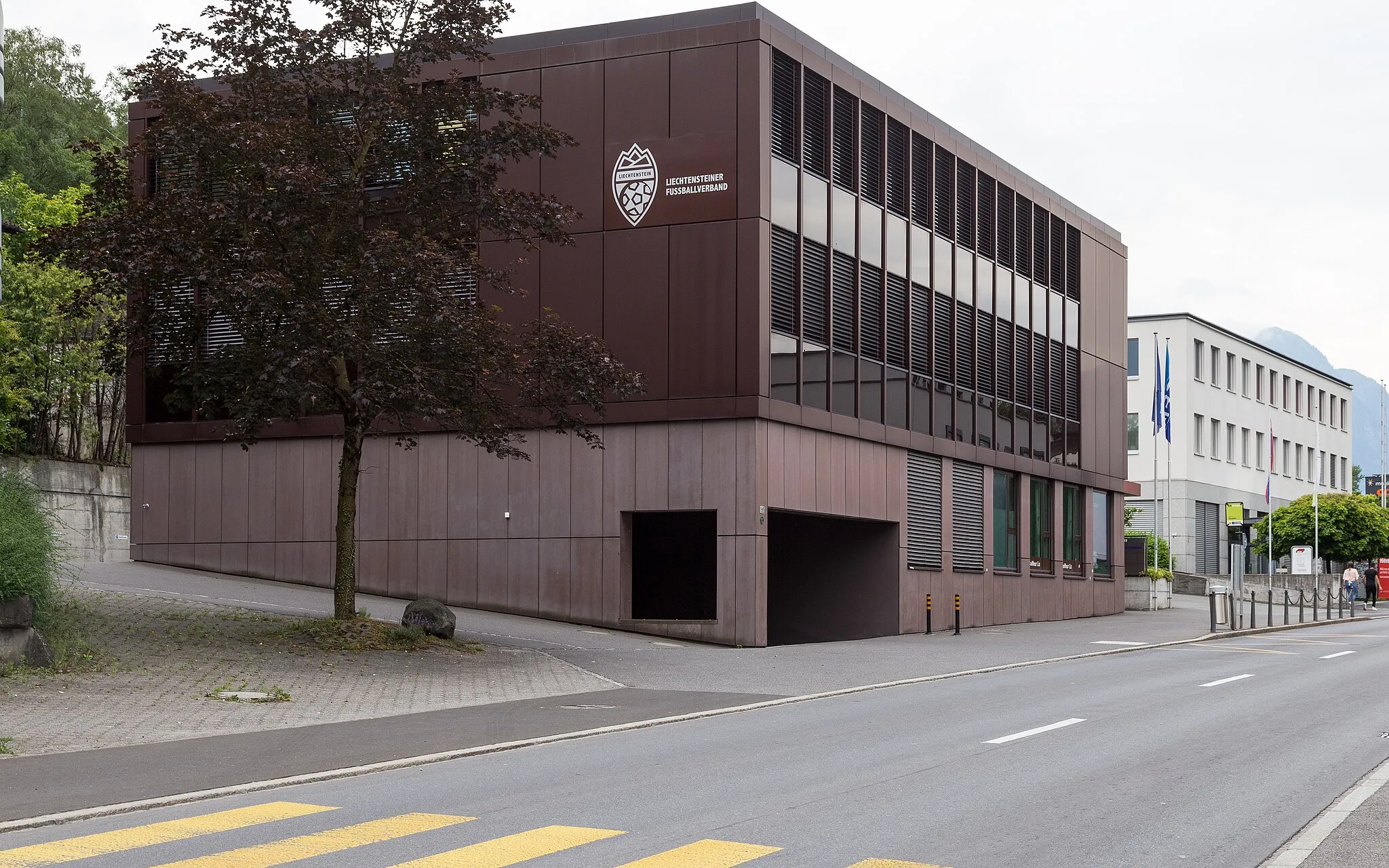 Photo showing: Gebäude des Liechtensteiner Fussballverbandes in Schaan