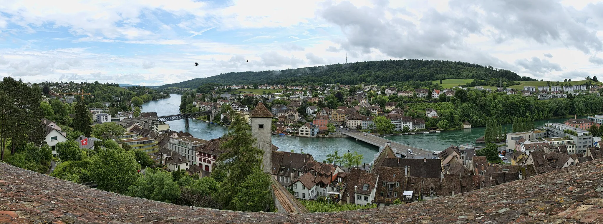 Photo showing: view from munot fortress castle schaffhausen switzerland 2012 rhein