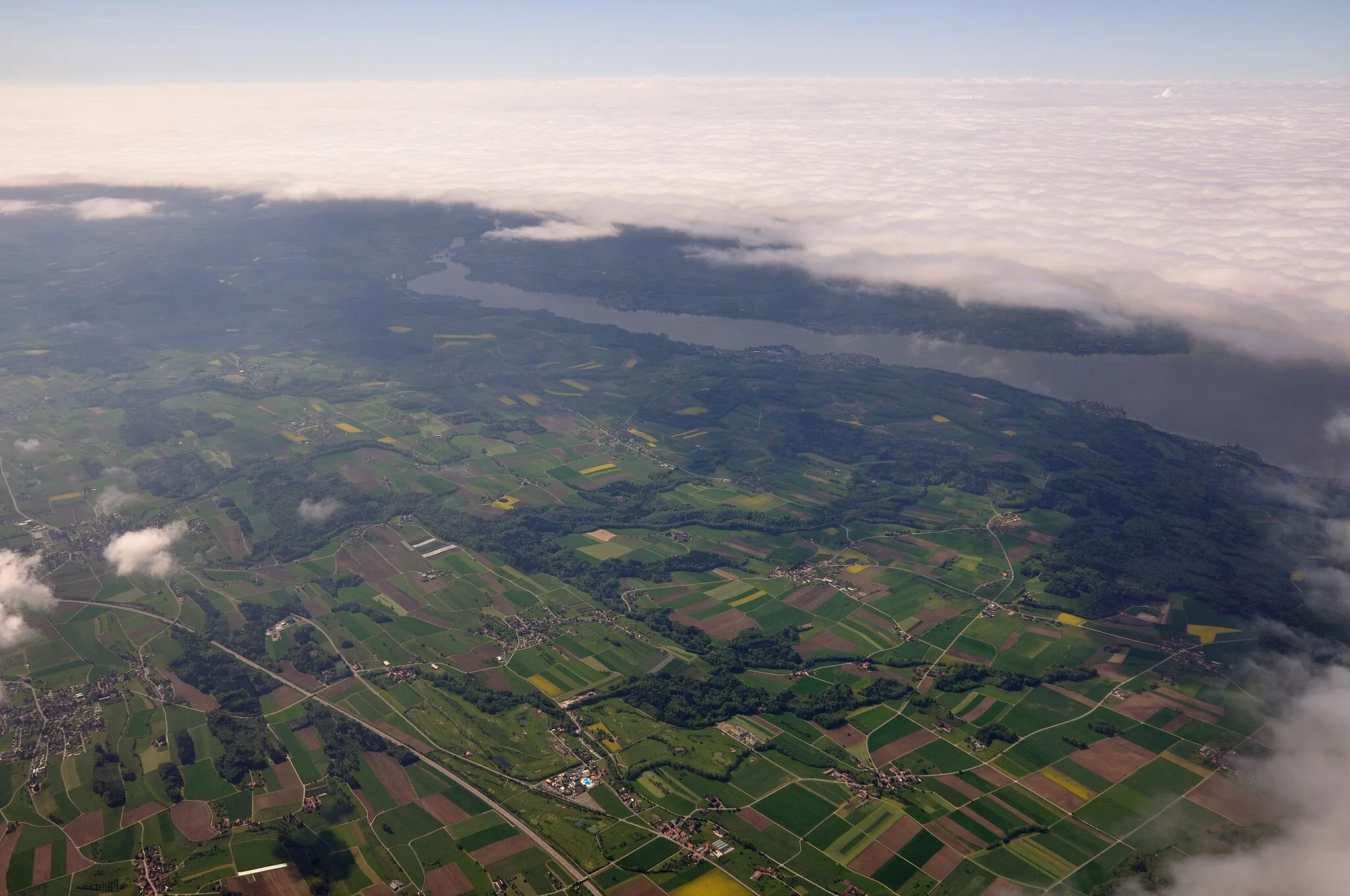 Photo showing: Switzerland, Thurgau, aerial view overhead Ottoberg