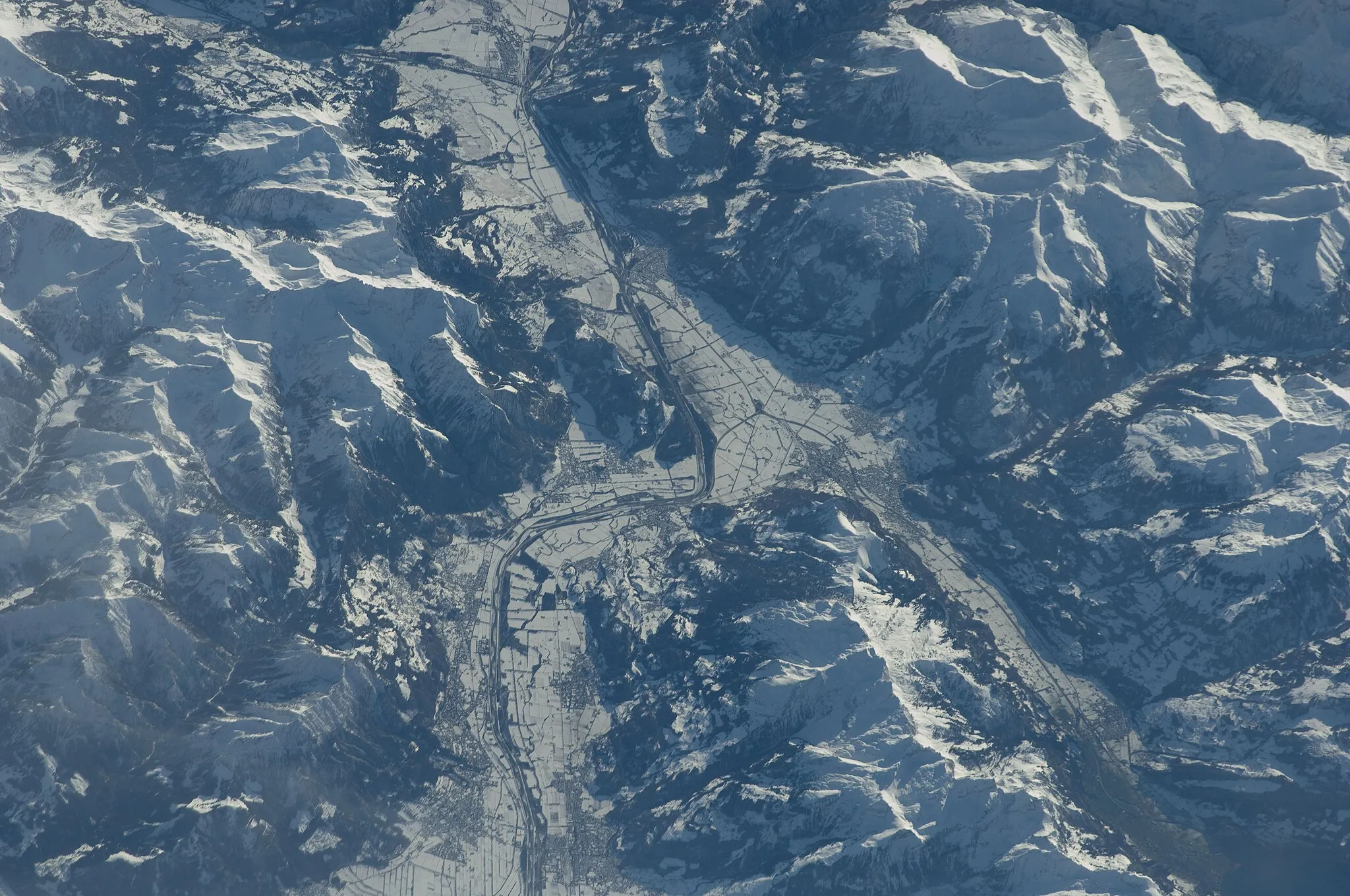 Photo showing: View of Liechtenstein taken during ISS Expedition 22.