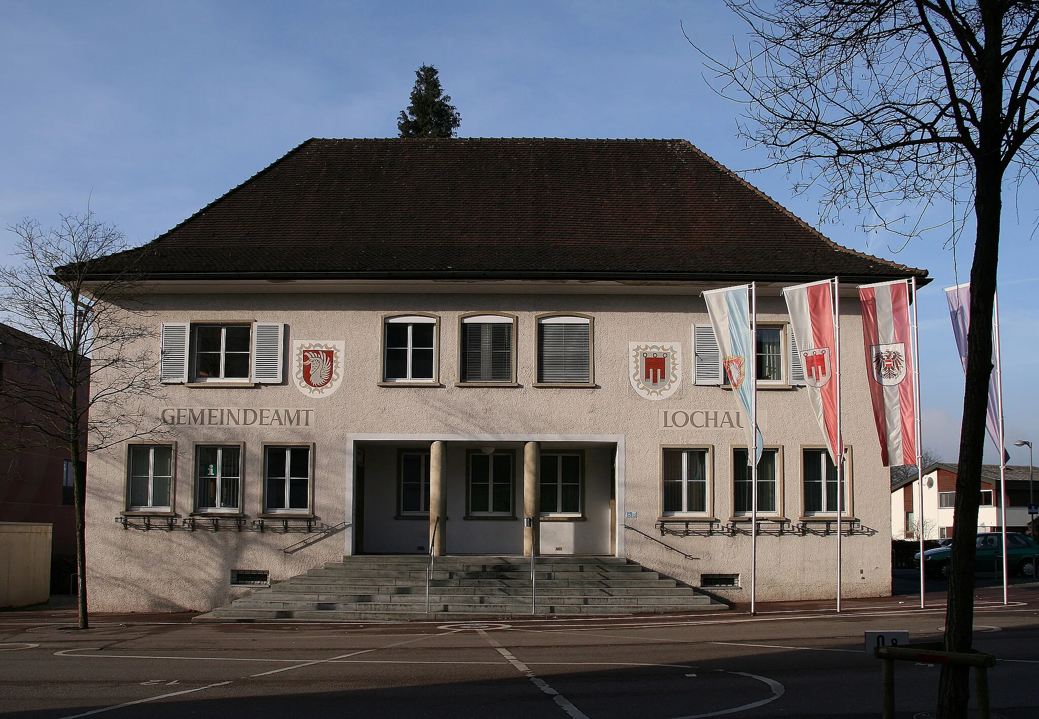Photo showing: Altes Gemeindeamt von Lochau in Vorarlberg. Abbruch im Jahr 2016