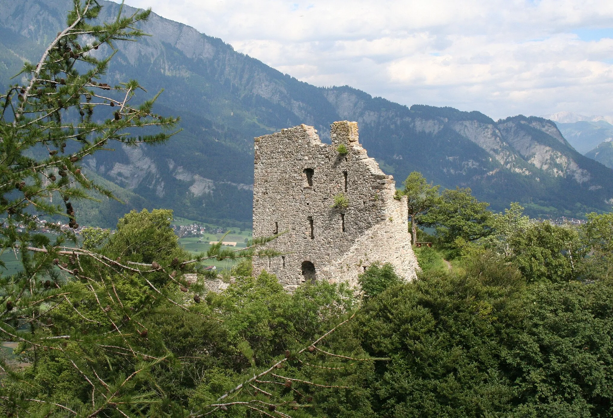 Photo showing: de:Burg Wartenstein (Pfäfers)

Ansicht