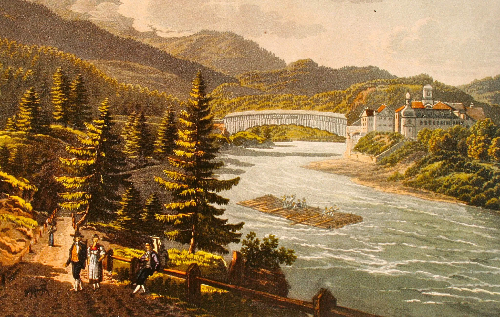 Photo showing: Reichenau GR um 1822