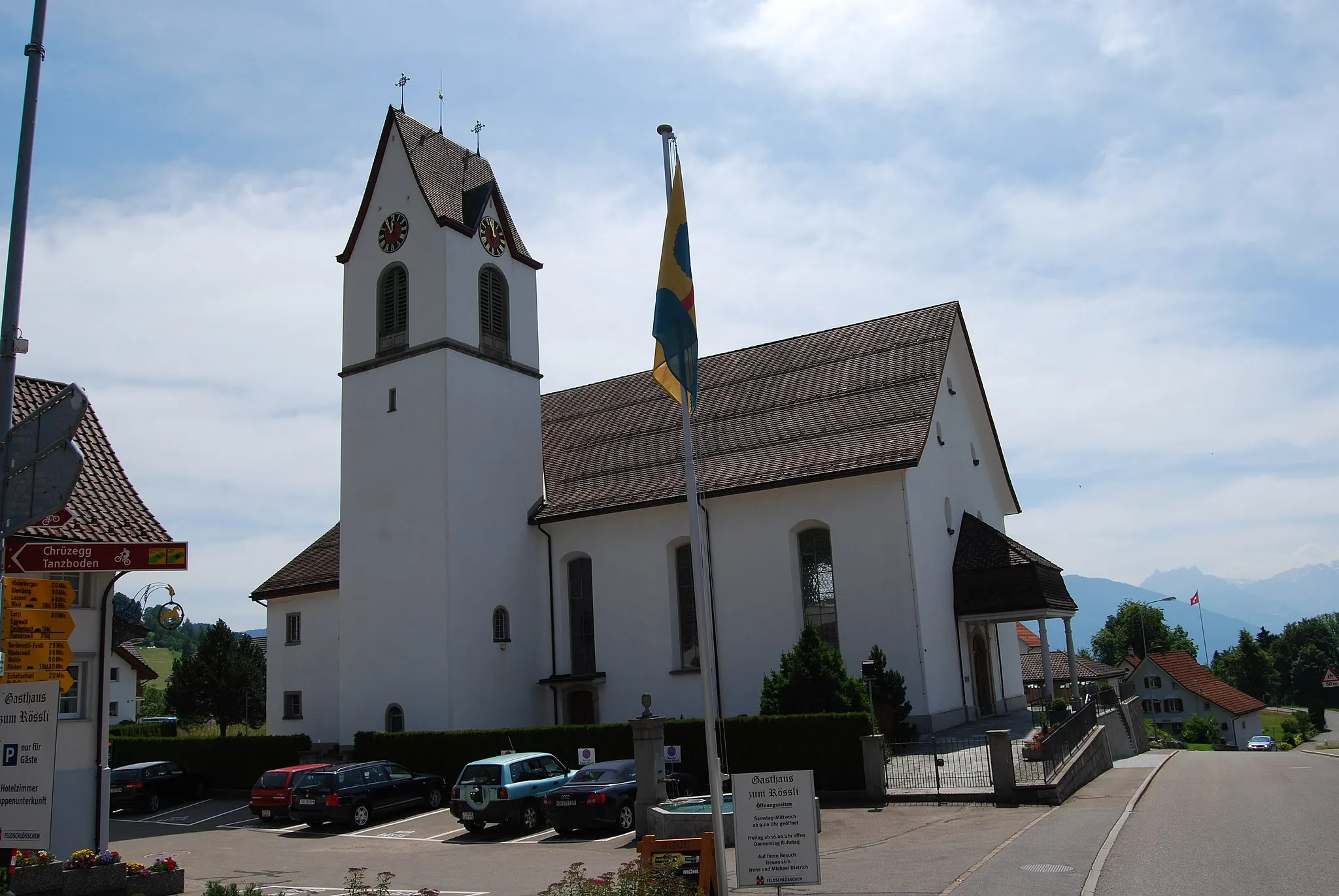 Photo showing: Church of Goldingen, canton of St. Gallen, Switzerland