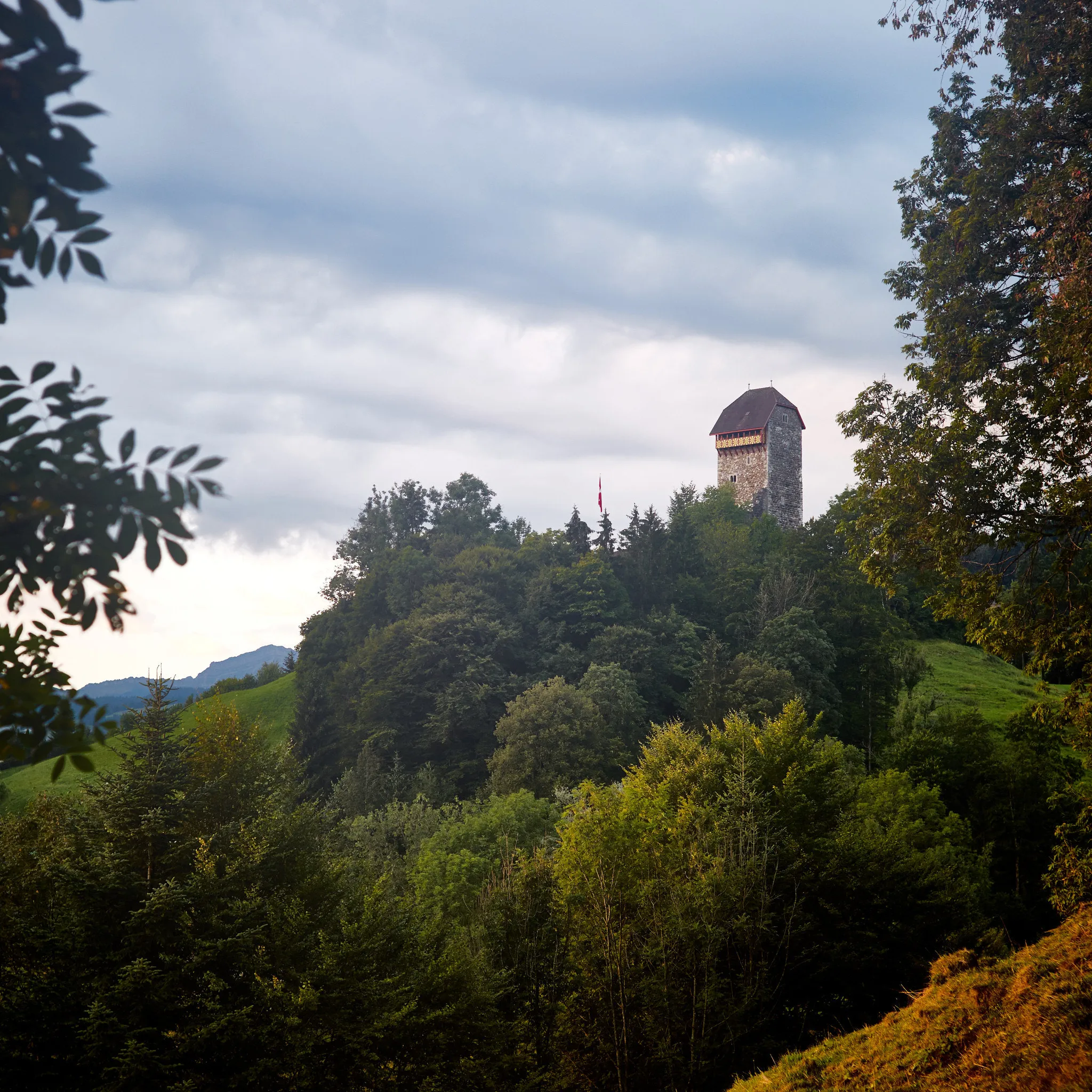 Photo showing: 500px provided description: Iburg, Wattwil. Kanton St.Gallen, August 2015. [#Landscape ,#Switzerland ,#Castle ,#Wattwil ,#St.Gallen ,#Toggenburg ,#Autumnish ,#Iburg]