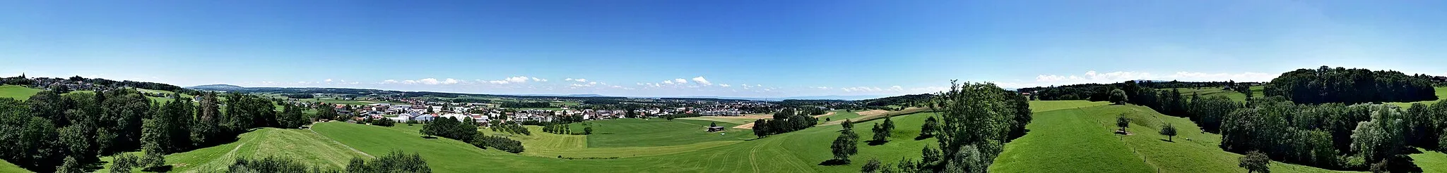 Photo showing: 360° Panorama vom Gewerbeturm Amriswil