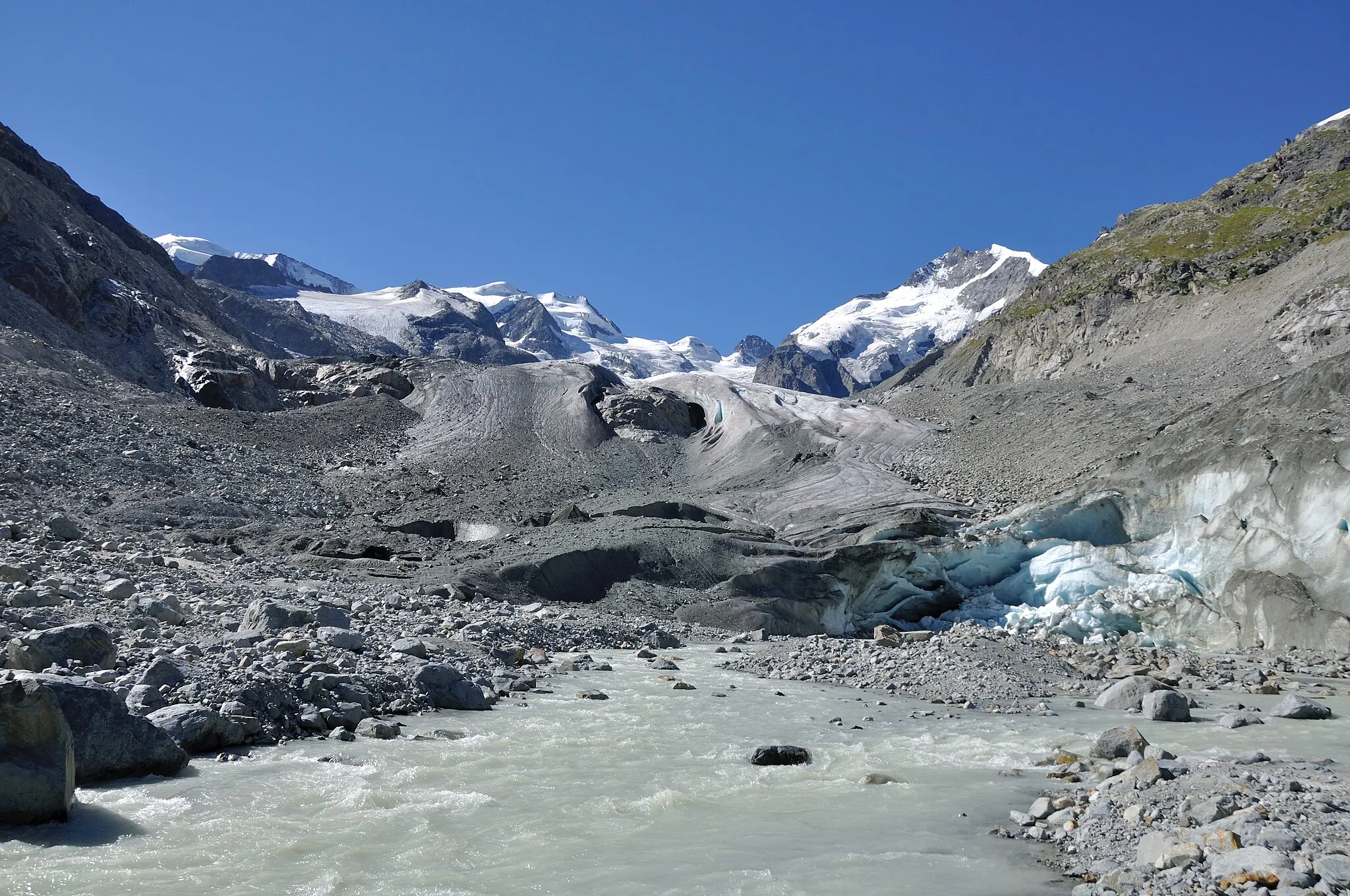 Photo showing: Switzerland, Graubünden, Morteratsch Glacier