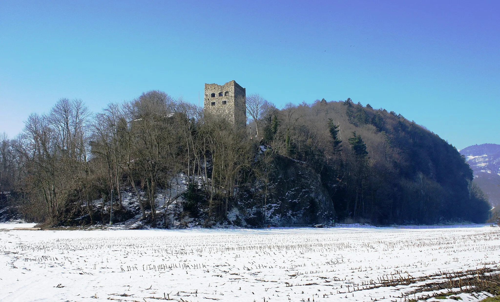 Photo showing: Burgruine "Schloss Blatten" aus nordöstlicher Richtung.